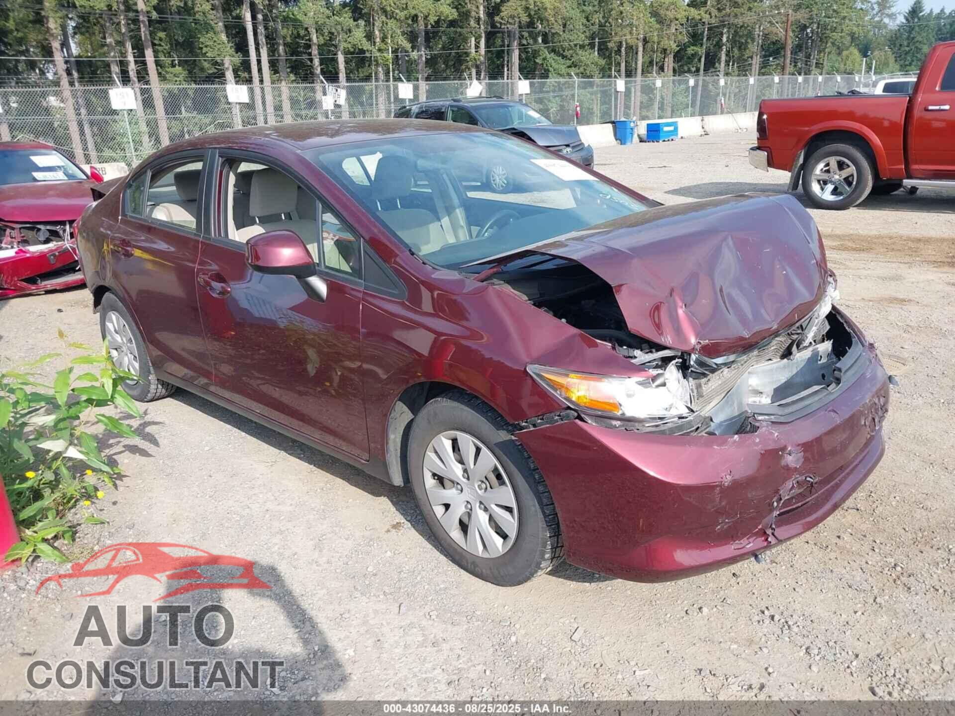 HONDA CIVIC 2012 - JHMFB2F55CS001235