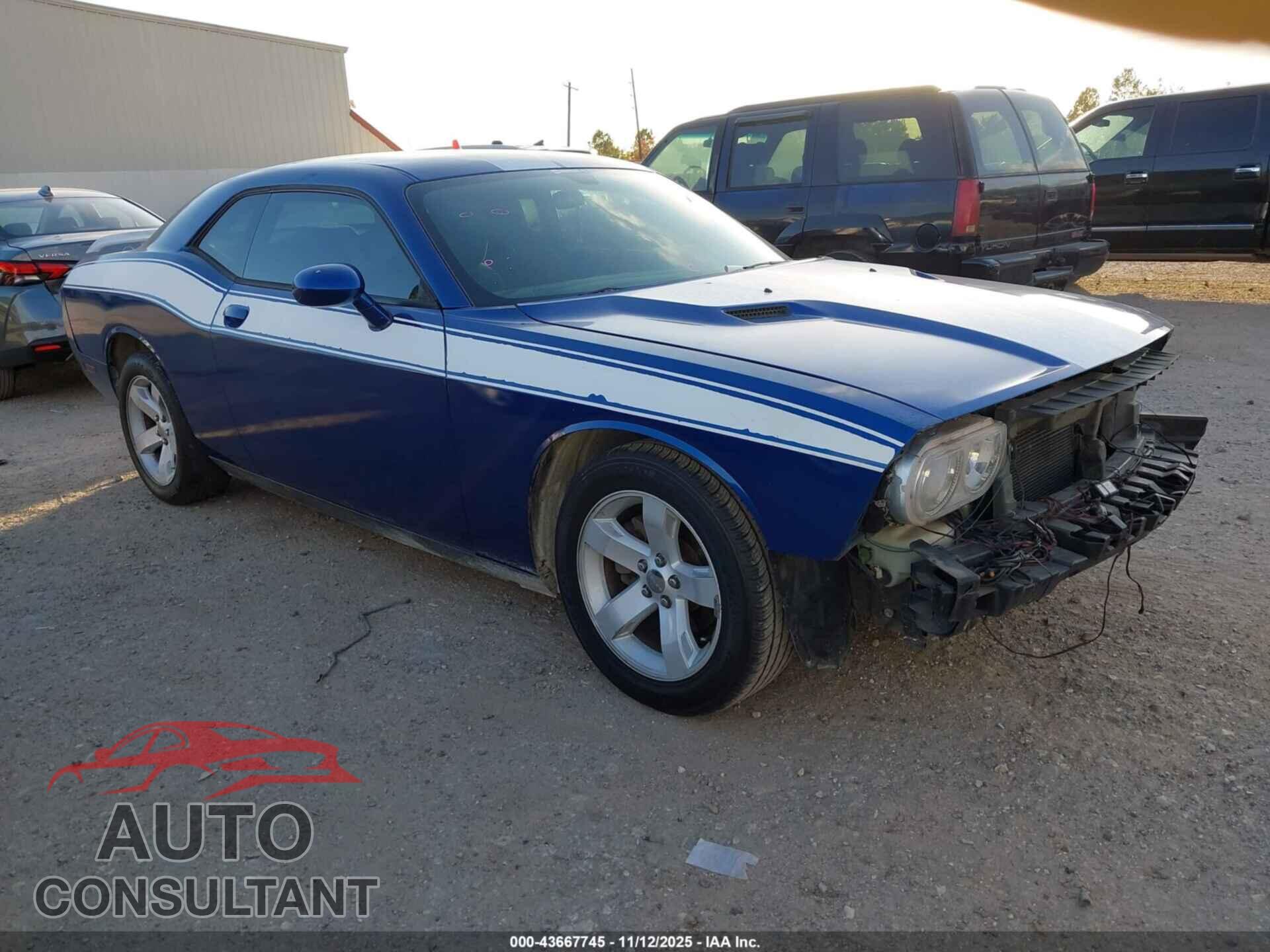 DODGE CHALLENGER 2012 - 2C3CDYAG8CH239232