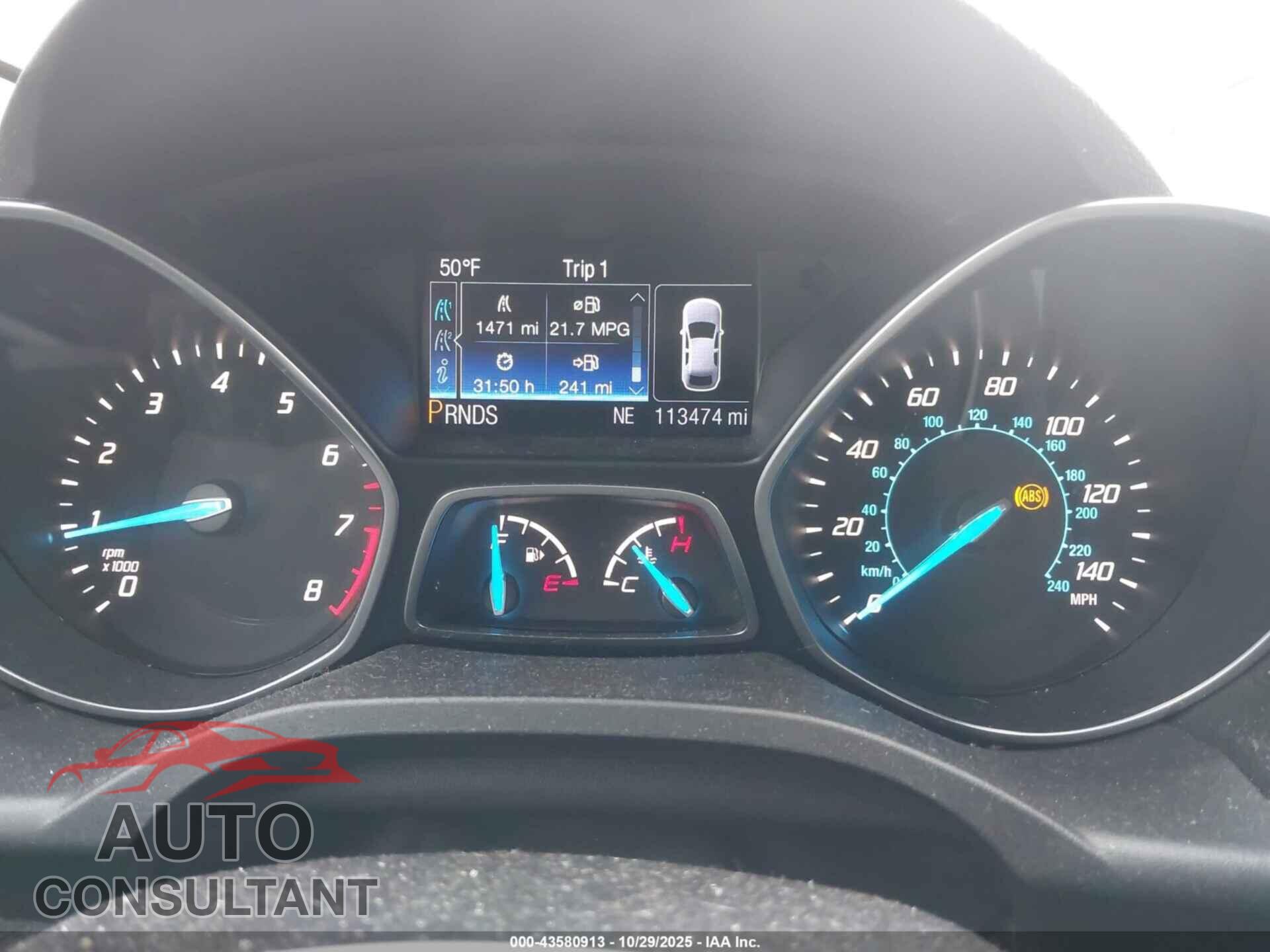 FORD ESCAPE 2014 - 1FMCU9J93EUB25363