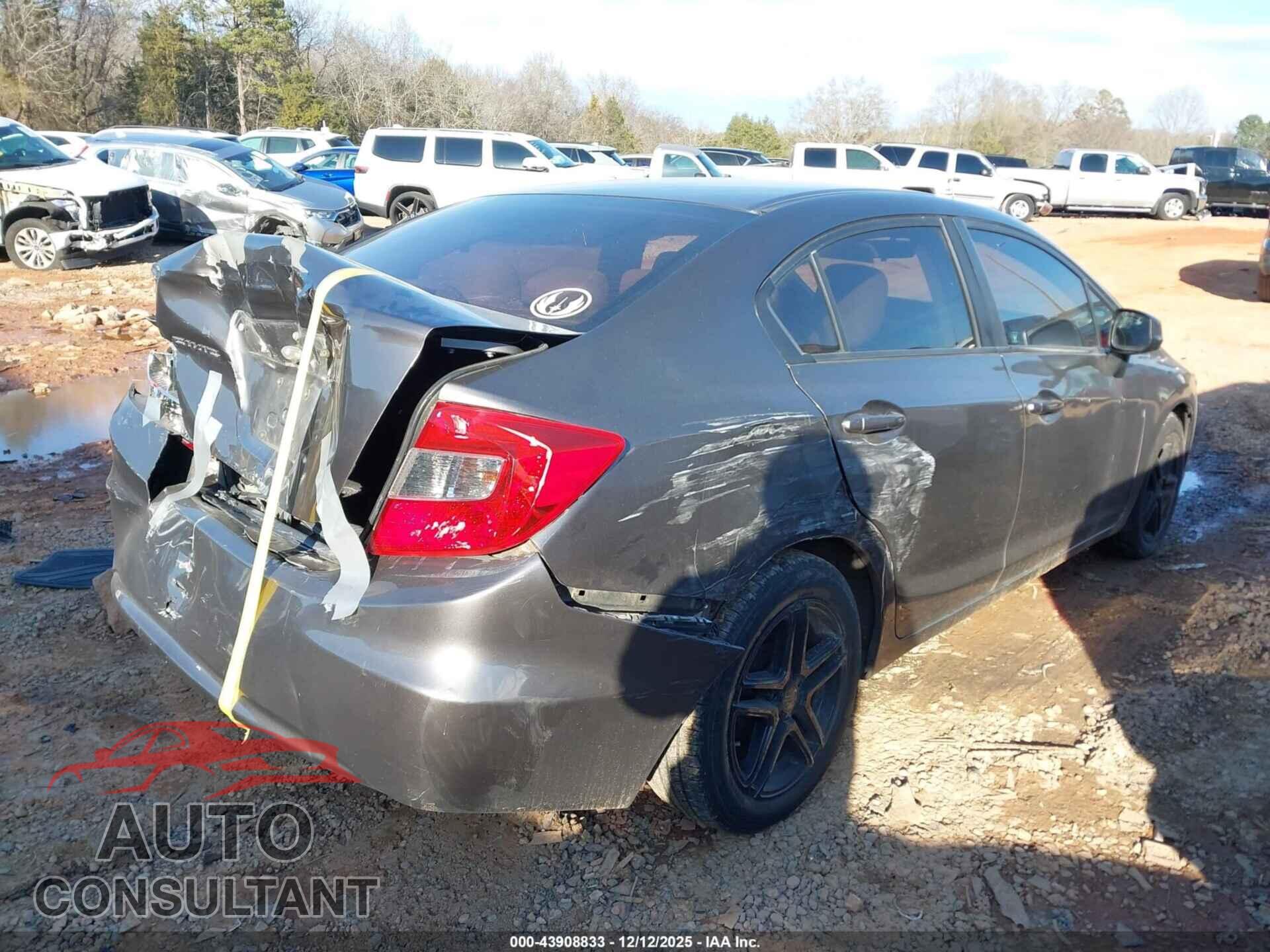 HONDA CIVIC 2012 - 19XFB2F54CE383407