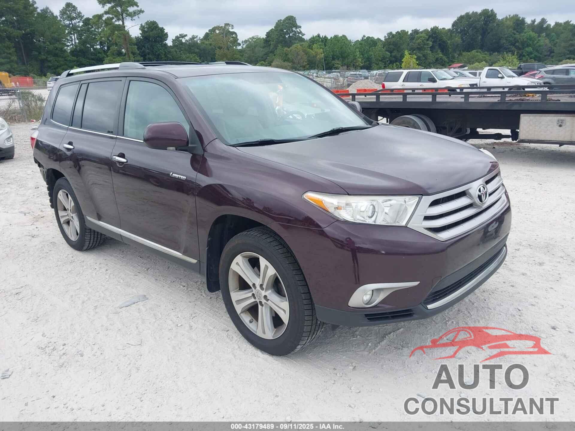 TOYOTA HIGHLANDER 2013 - 5TDDK3EH1DS273740