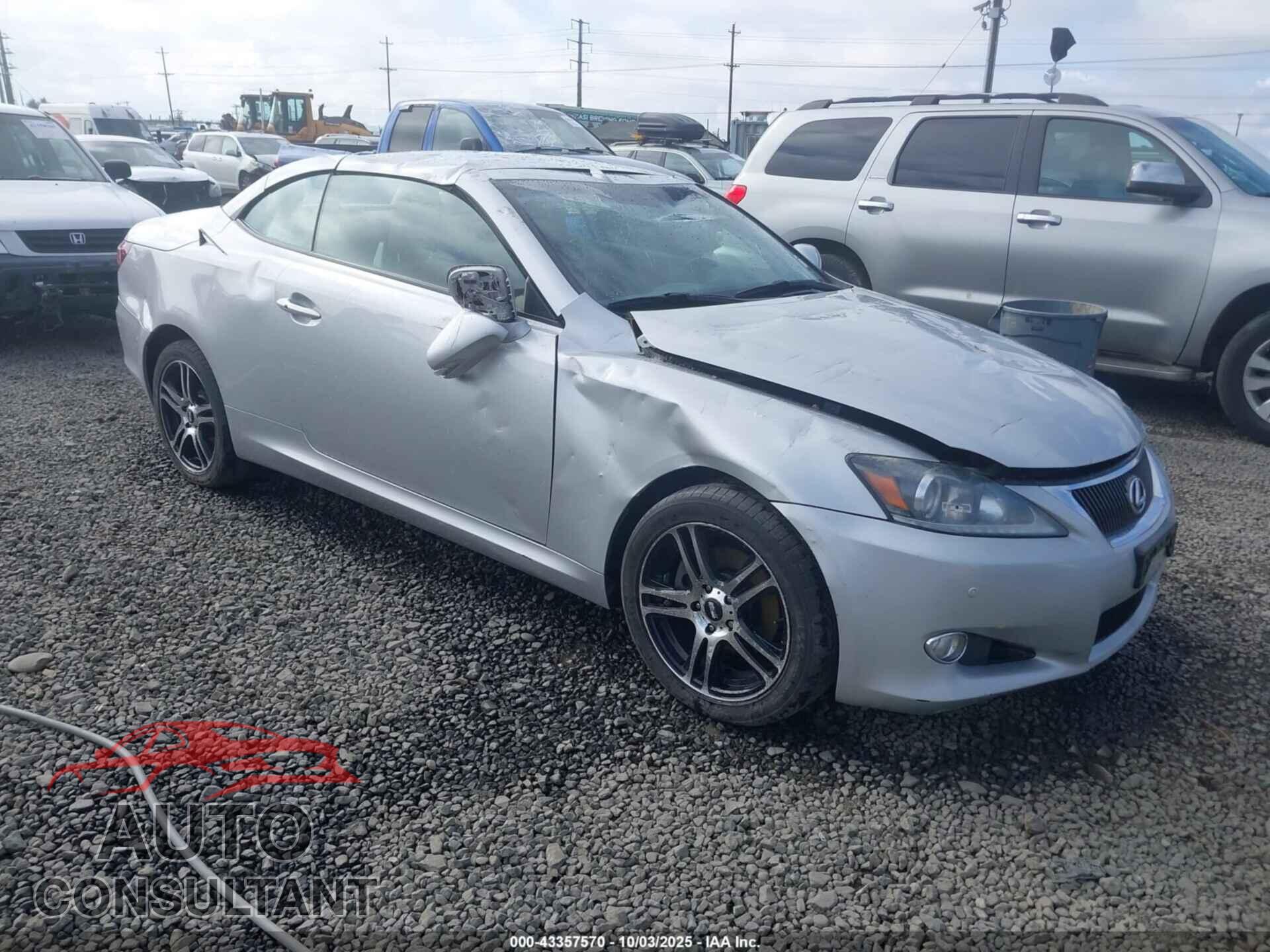 LEXUS IS 250C 2011 - JTHFF2C28B2520146