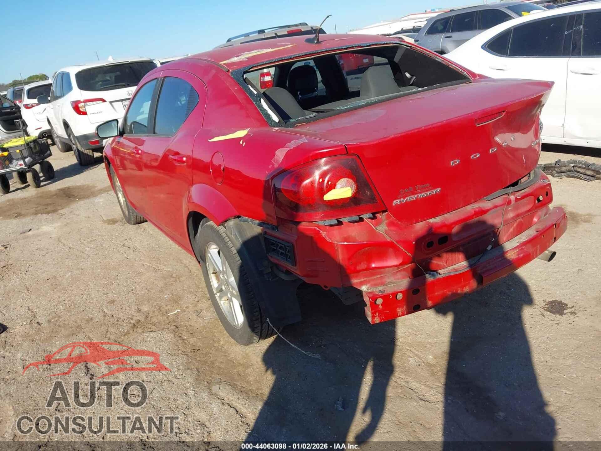 DODGE AVENGER 2012 - 1C3CDZCB6CN219740