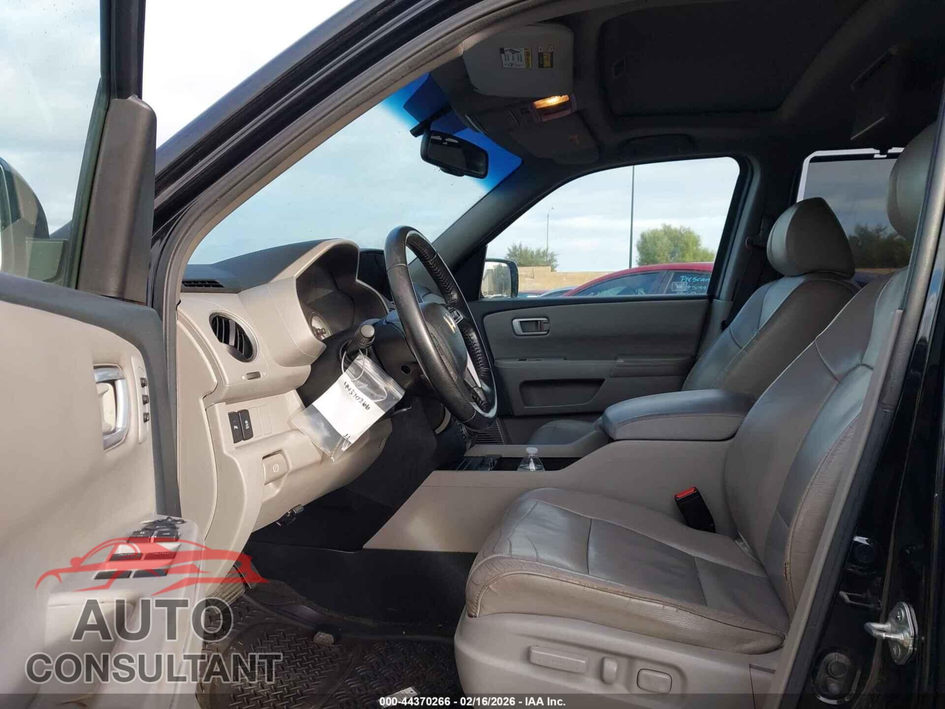 HONDA PILOT 2012 - 5FNYF3H91CB017952