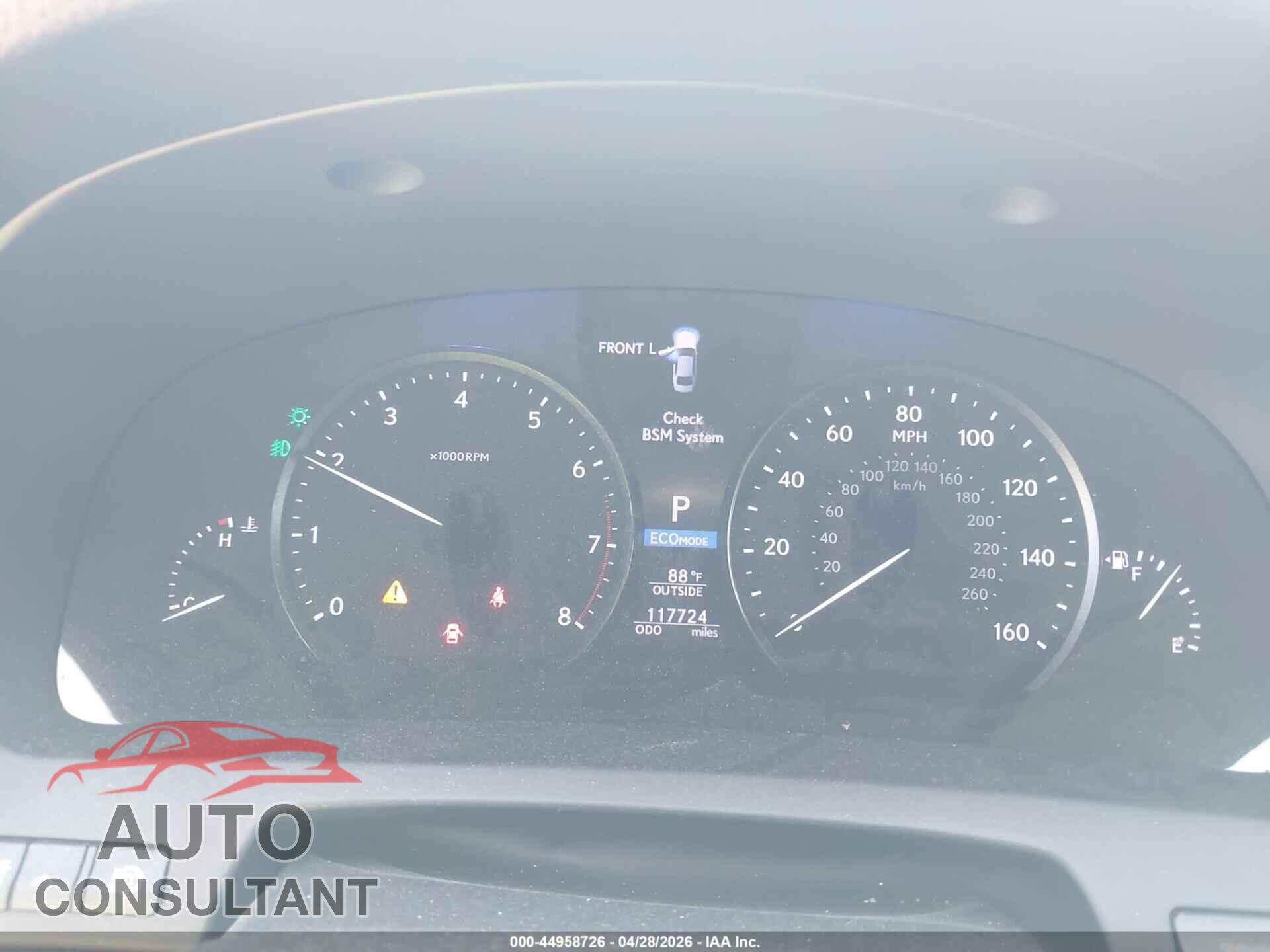 LEXUS LS 460 2013 - JTHBL5EF8D5122848