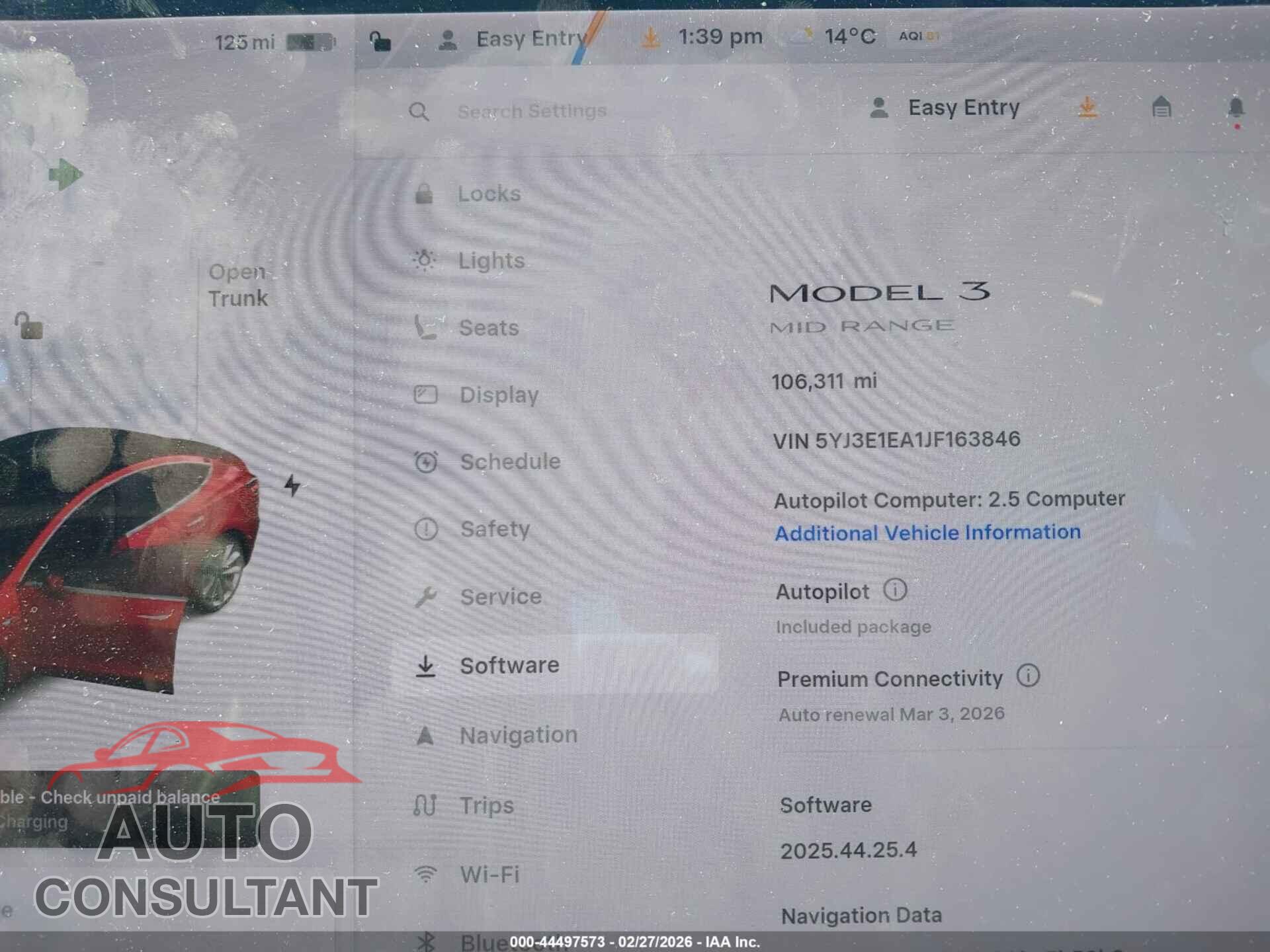 TESLA MODEL 3 2018 - 5YJ3E1EA1JF163846