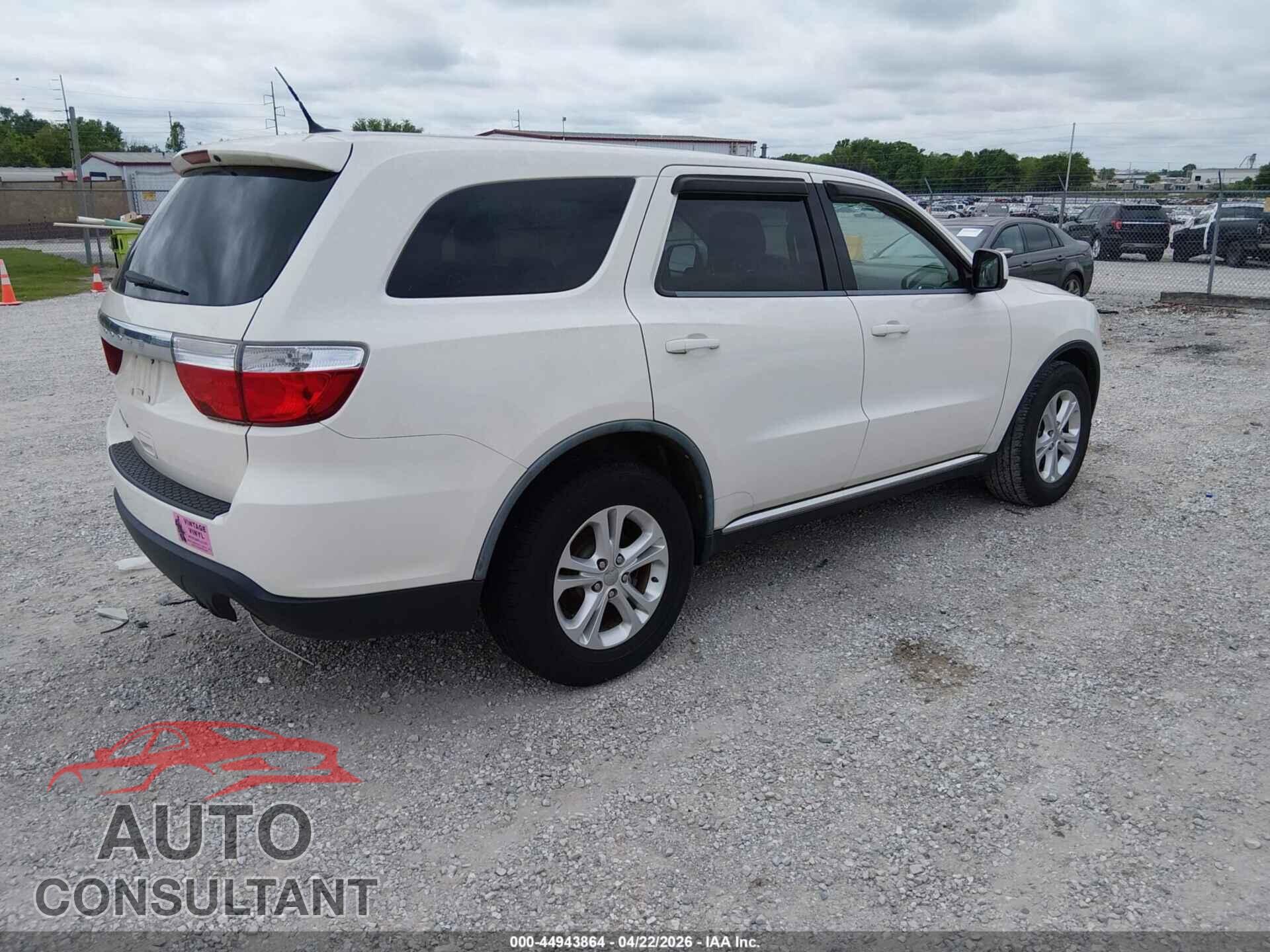 DODGE DURANGO 2012 - 1C4RDHAG5CC173053