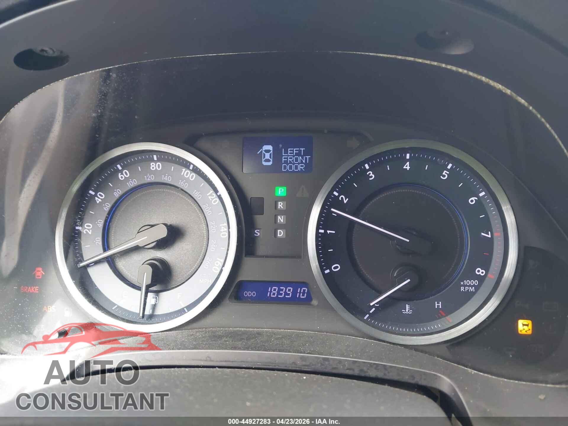 LEXUS IS 250 2011 - JTHBF5C20B5152334