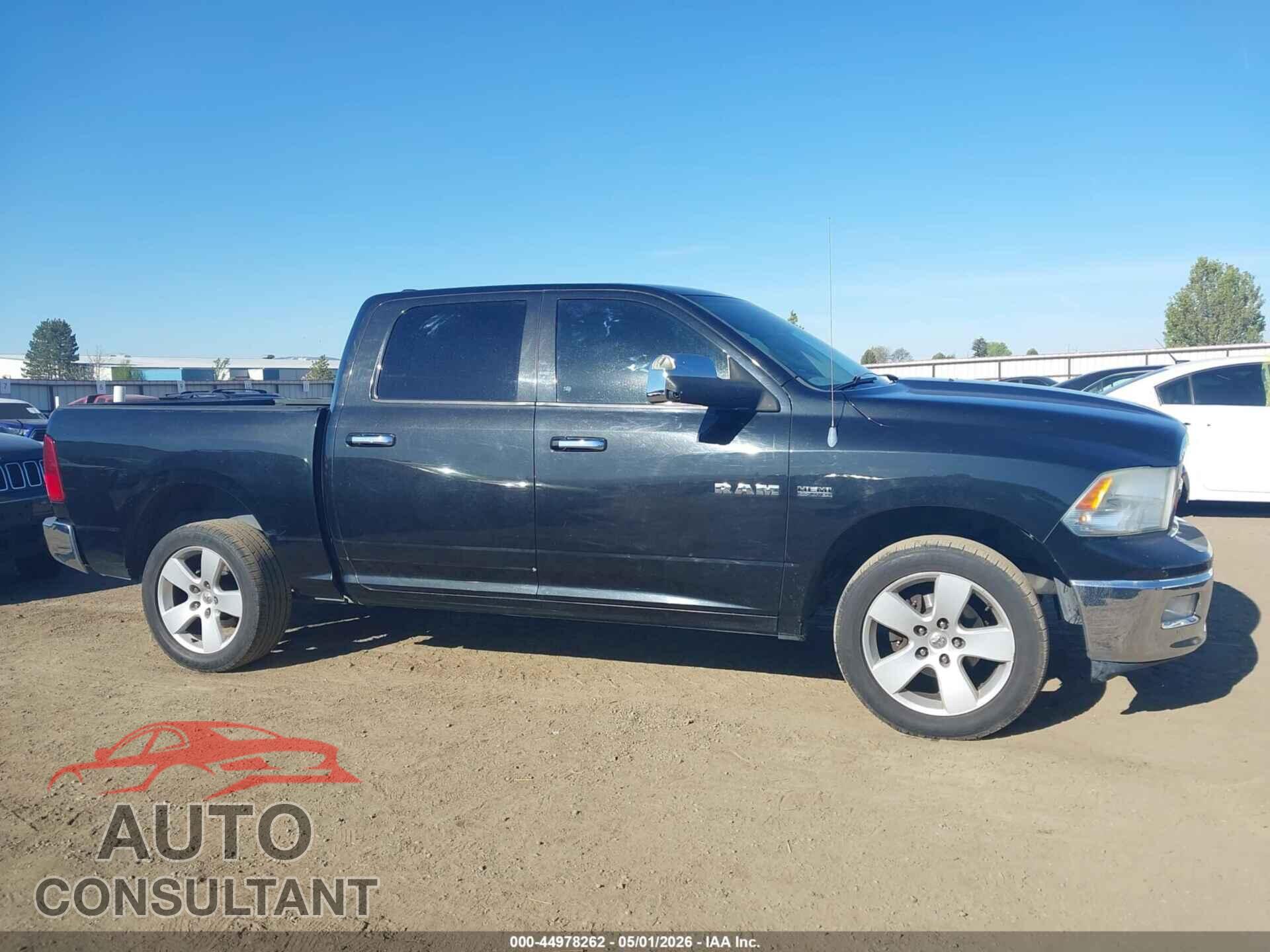 DODGE RAM 1500 2010 - 1D7RV1CTXAS257313
