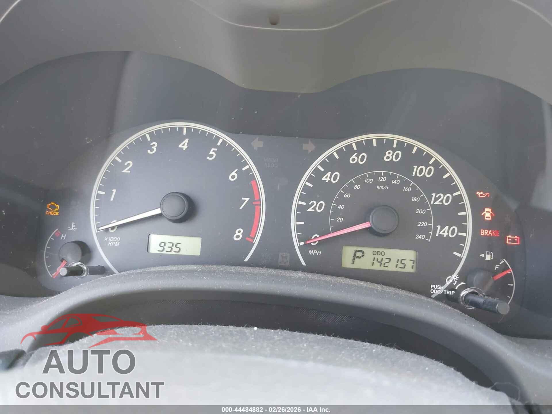 TOYOTA COROLLA 2009 - JTDBL40E199044536