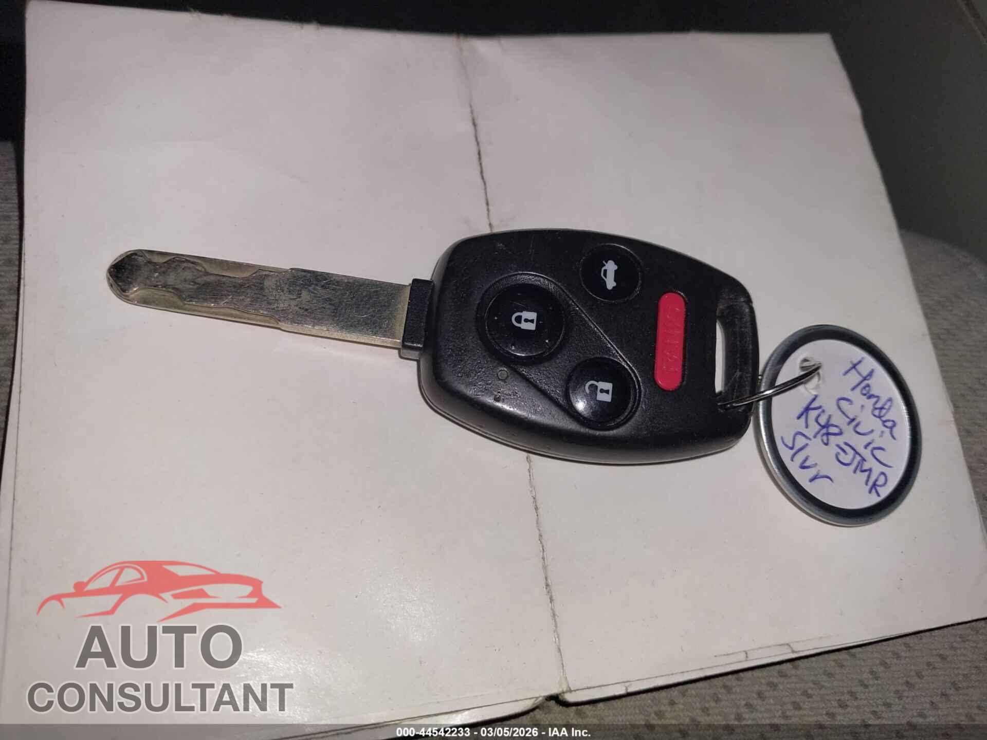 HONDA CIVIC 2012 - 19XFB2F54CE077565