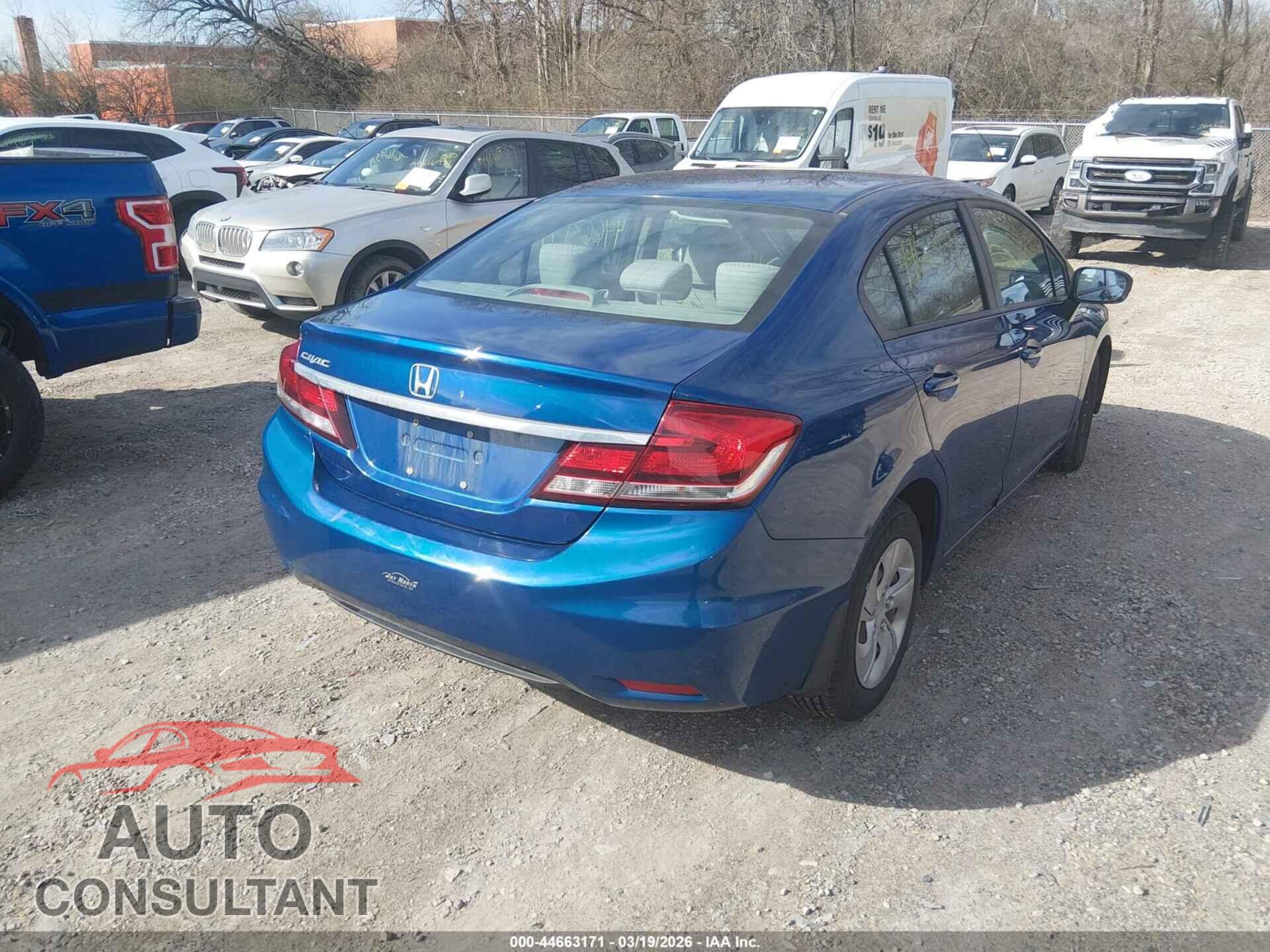 HONDA CIVIC 2014 - 19XFB2F5XEE035677
