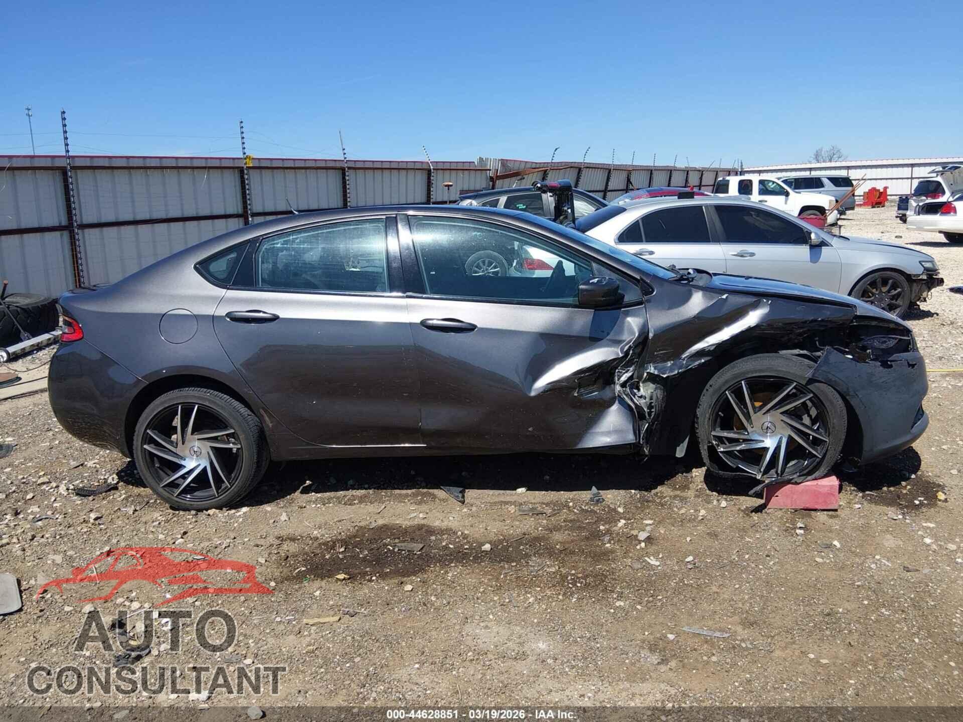 DODGE DART 2015 - 1C3CDFBB9FD141674