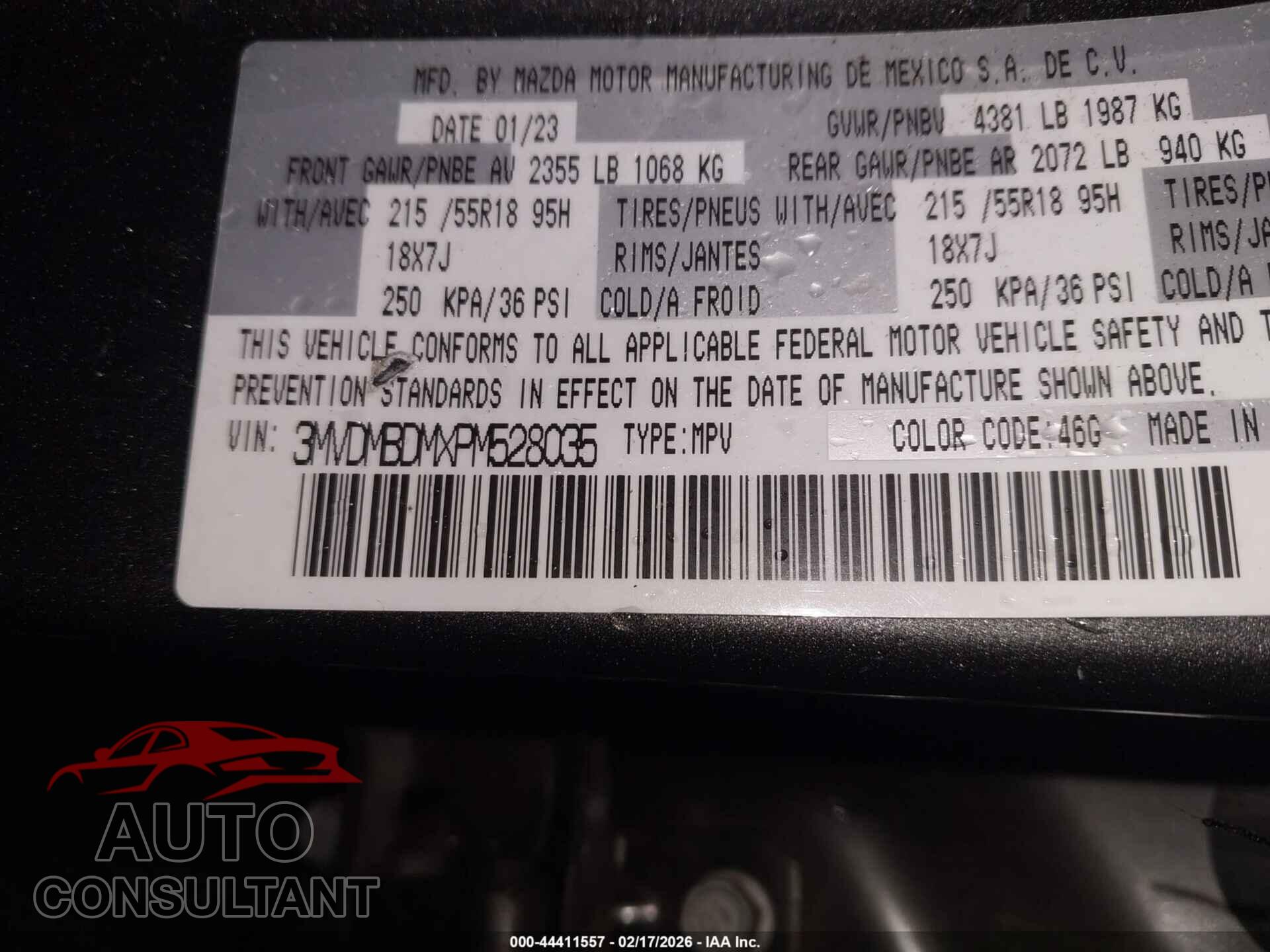 MAZDA CX-30 2023 - 3MVDMBDMXPM528035