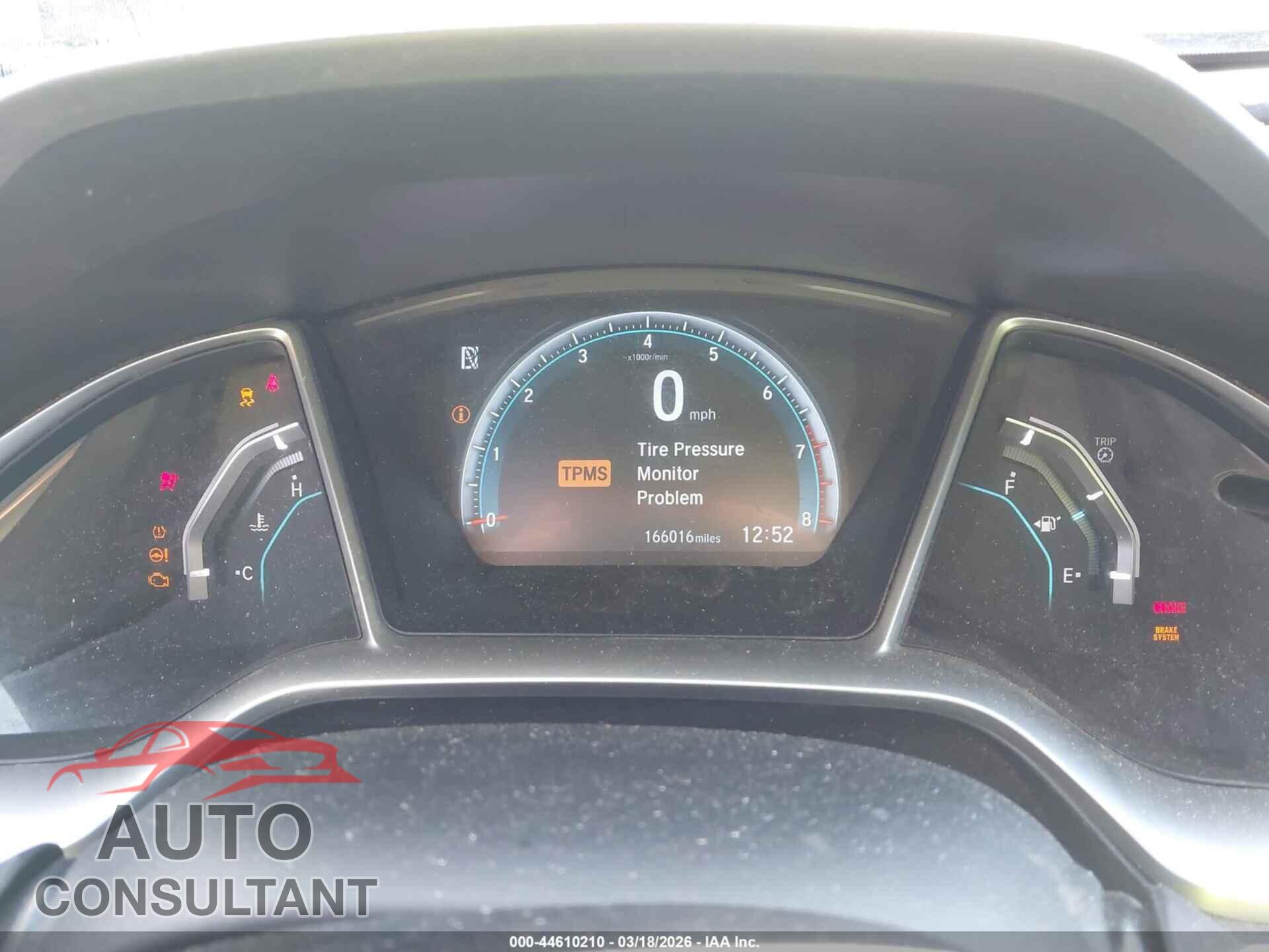 HONDA CIVIC 2016 - 19XFC2F74GE098503
