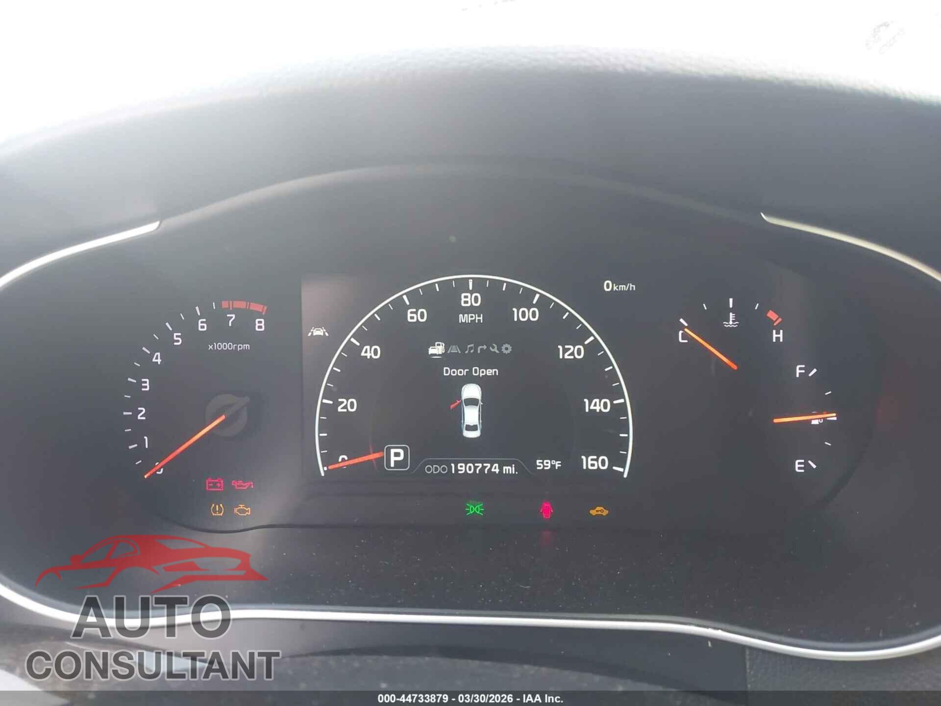 KIA CADENZA 2014 - KNALN4D77E5154886