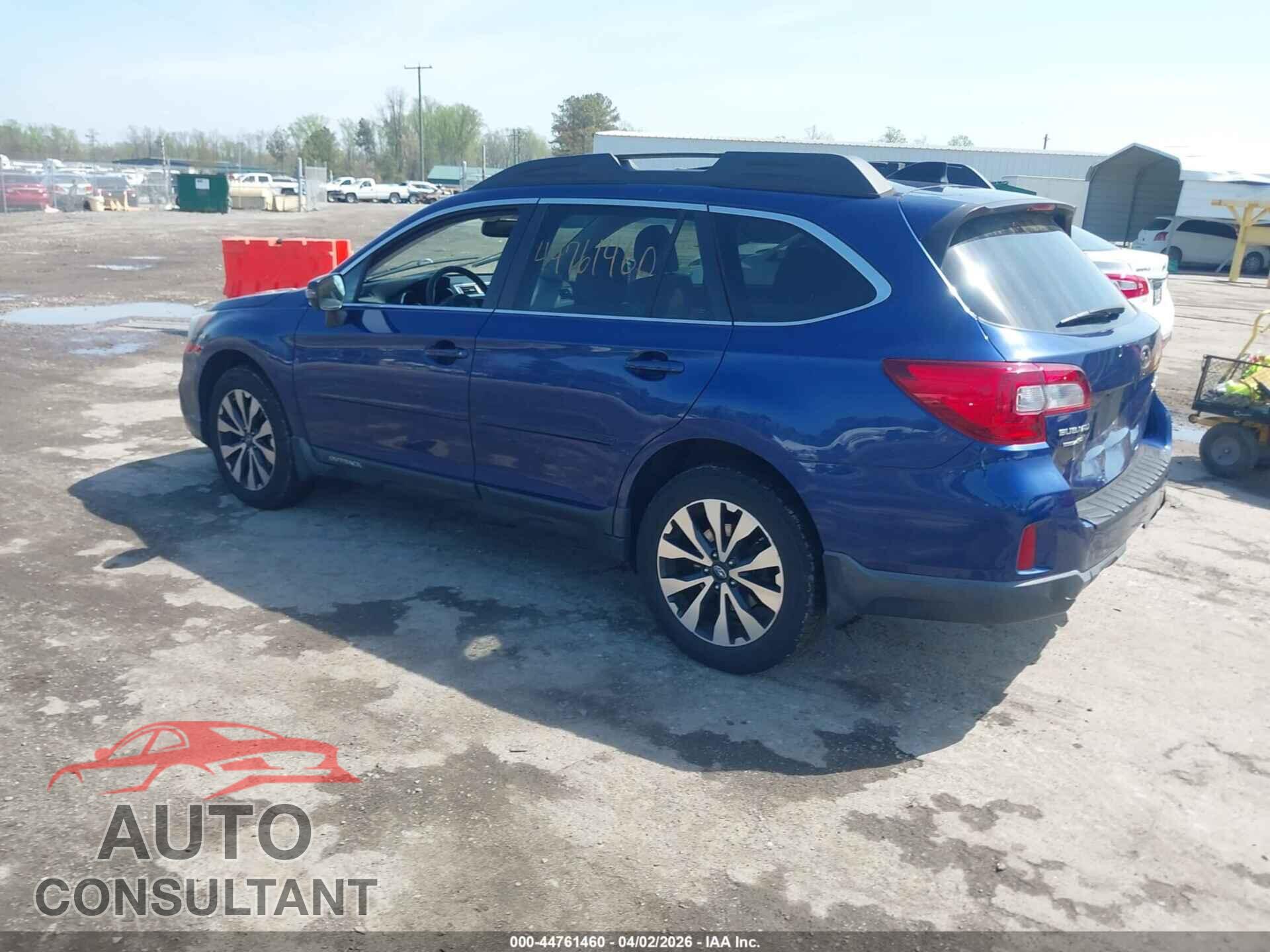 SUBARU OUTBACK 2016 - 4S4BSANC5G3201506