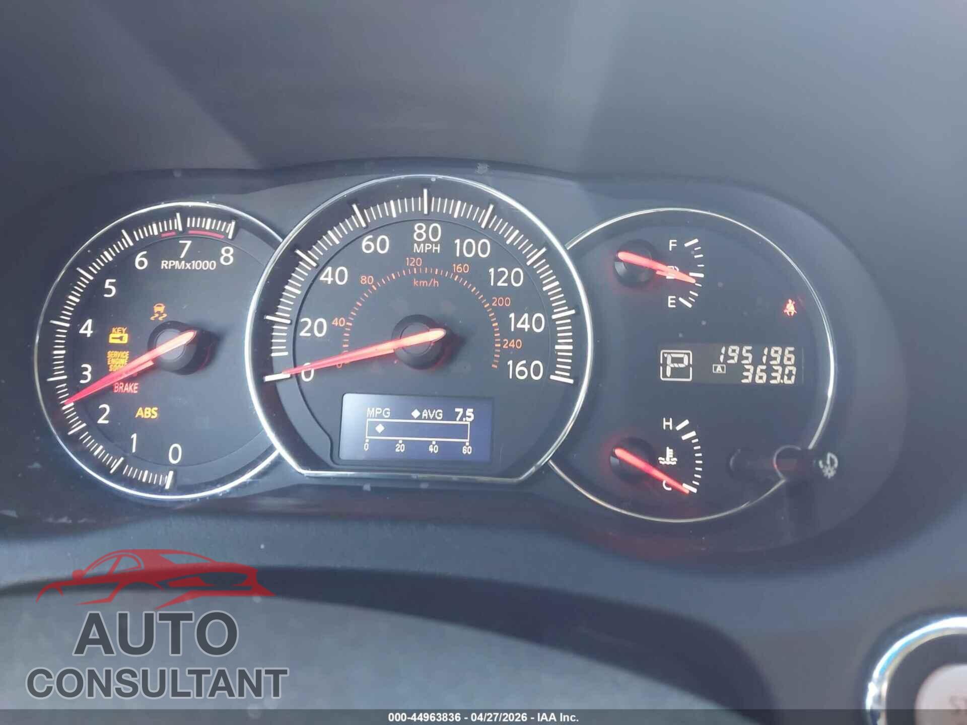 NISSAN MAXIMA 2012 - 1N4AA5AP2CC824021