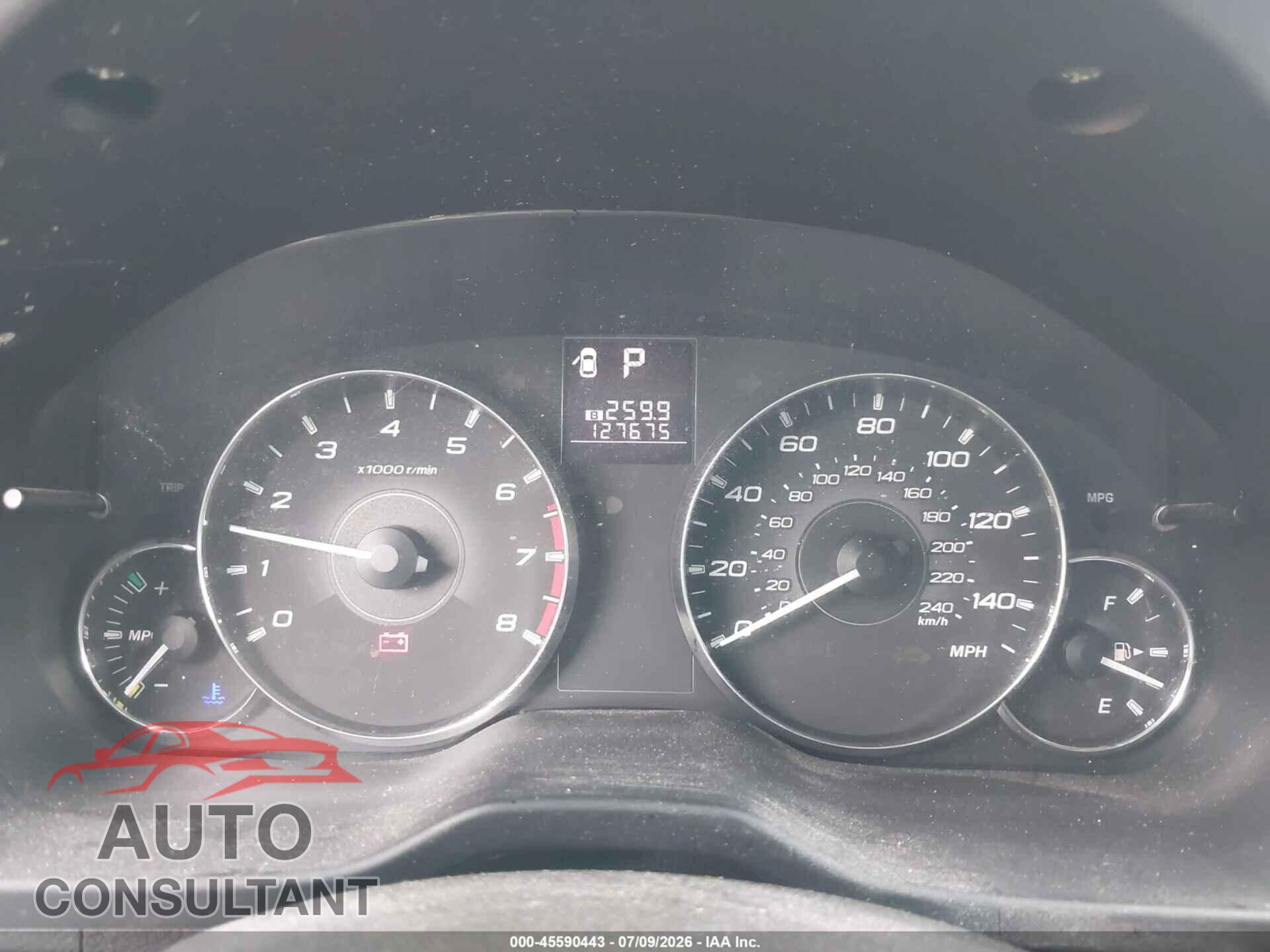 SUBARU OUTBACK 2012 - 4S4BRCKC8C3233663