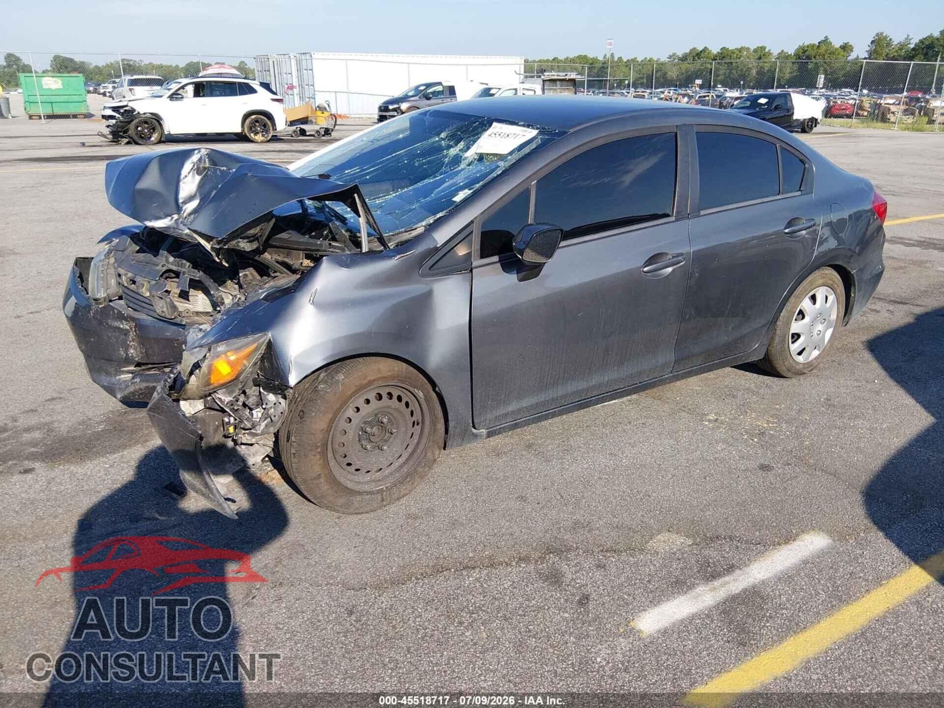 HONDA CIVIC 2012 - 19XFB2F52CE027280