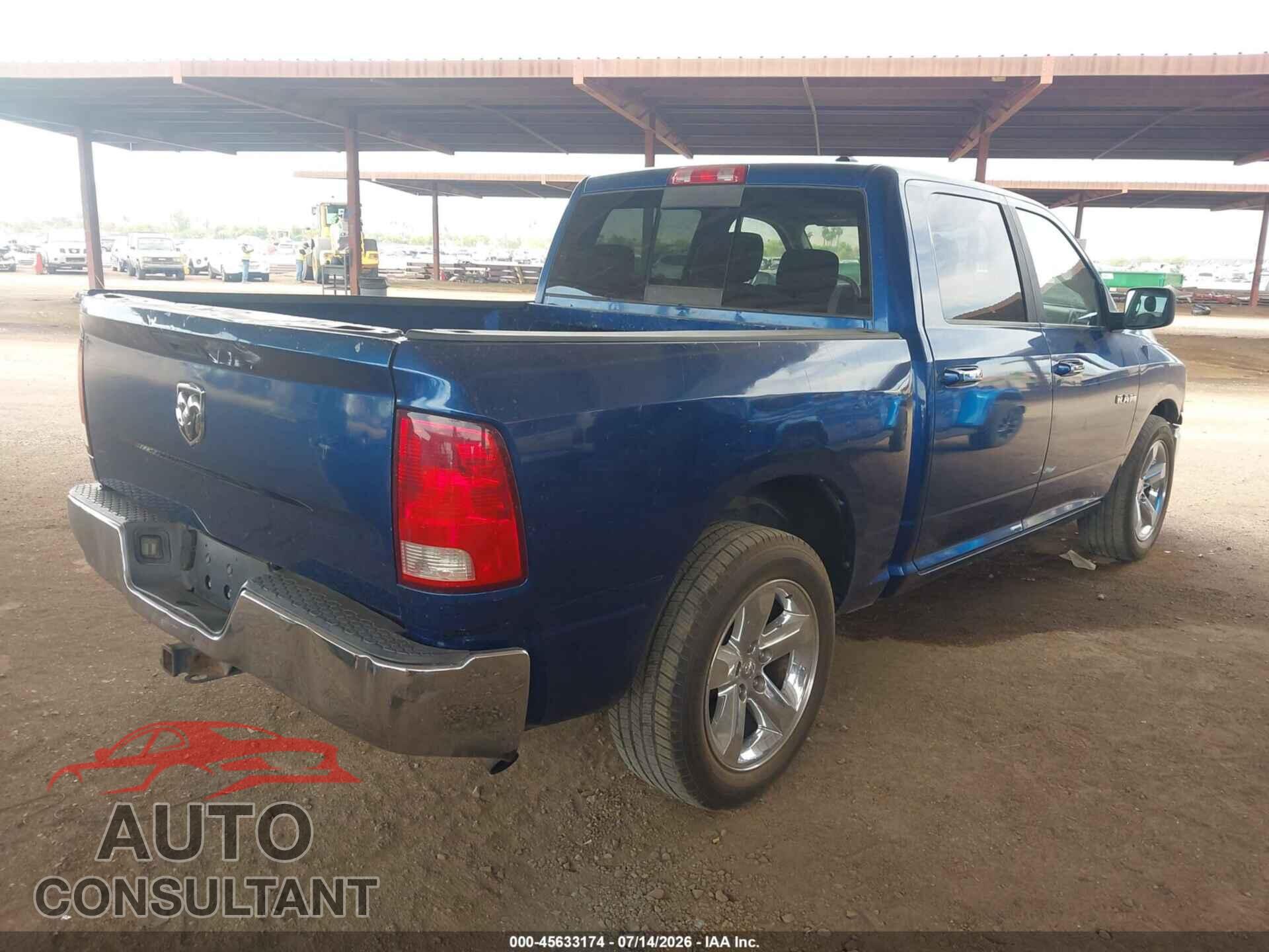 DODGE RAM 1500 2010 - 1D7RB1CP8AS196233