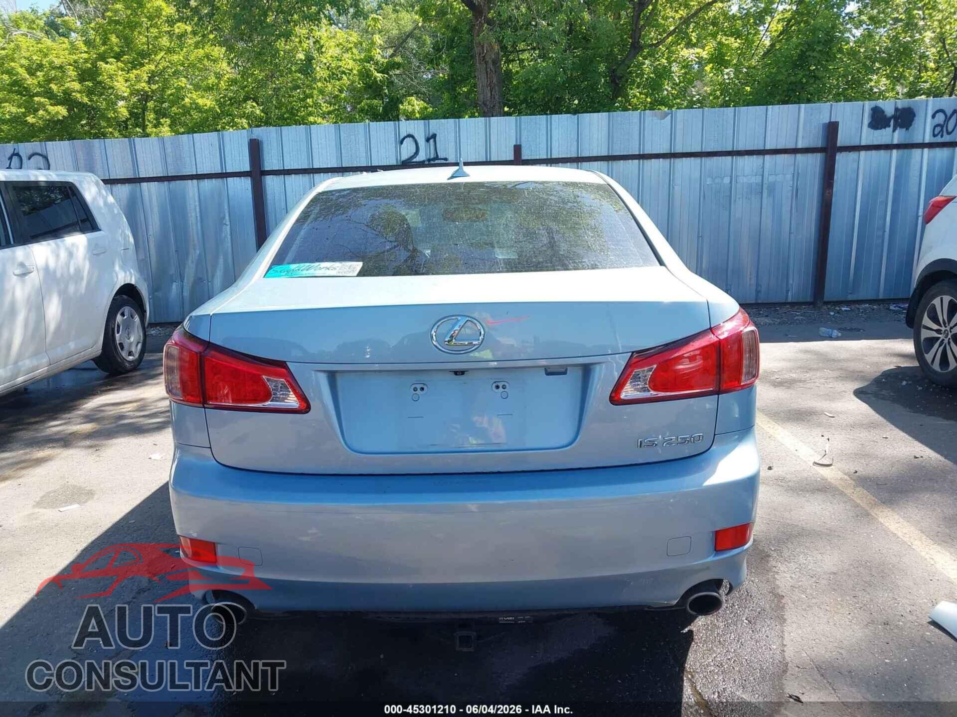 LEXUS IS 250 2011 - JTHBF5C24B5153342