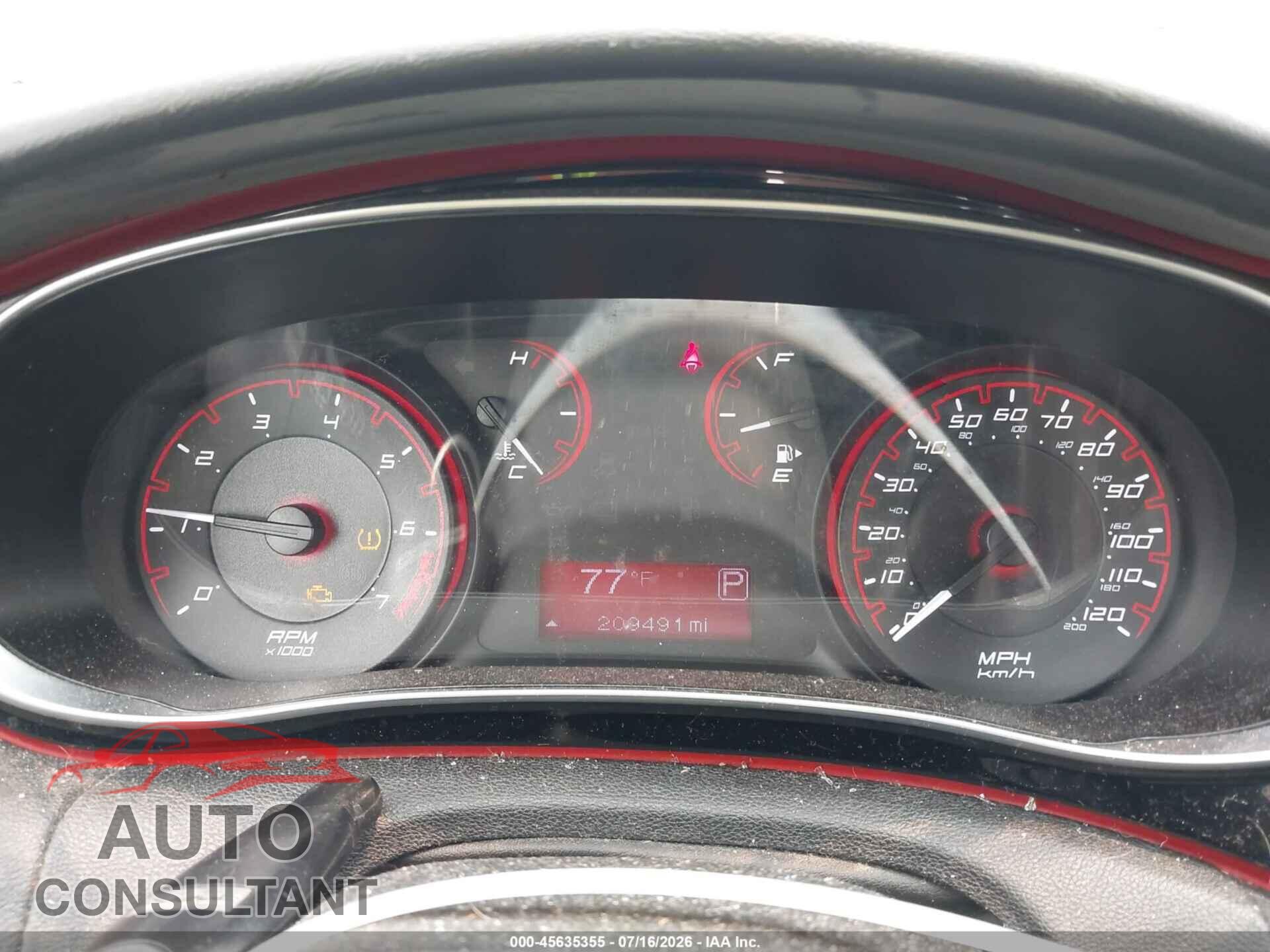 DODGE DART 2015 - 1C3CDFBBXFD278137