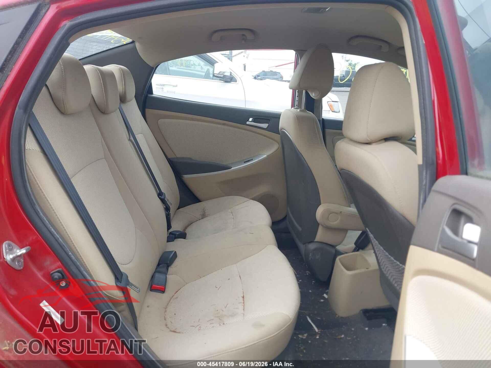 HYUNDAI ACCENT 2012 - KMHCT4AE5CU093323