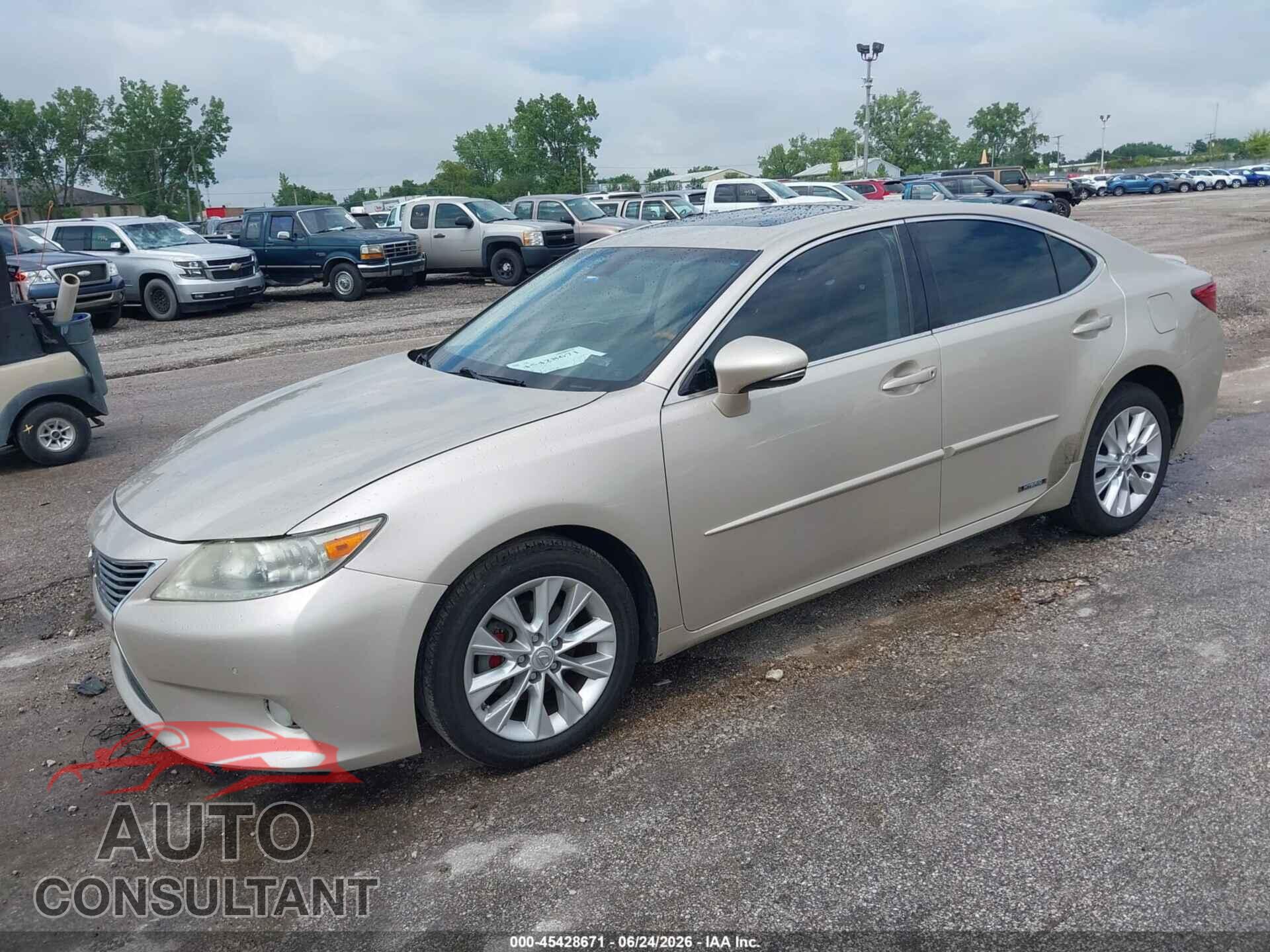 LEXUS ES 300H 2013 - JTHBW1GG6D2017667