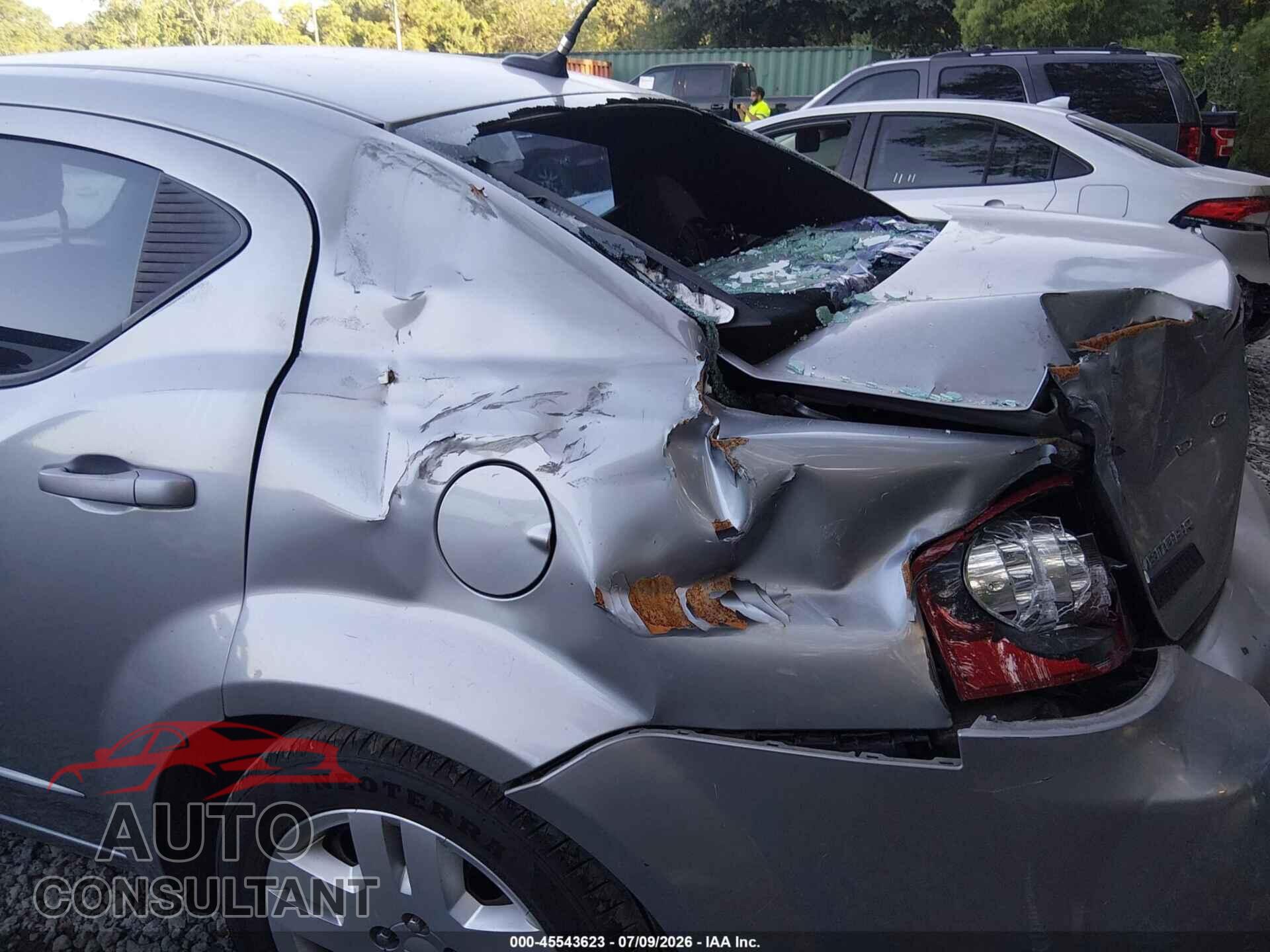 DODGE AVENGER 2013 - 1C3CDZAB5DN562074