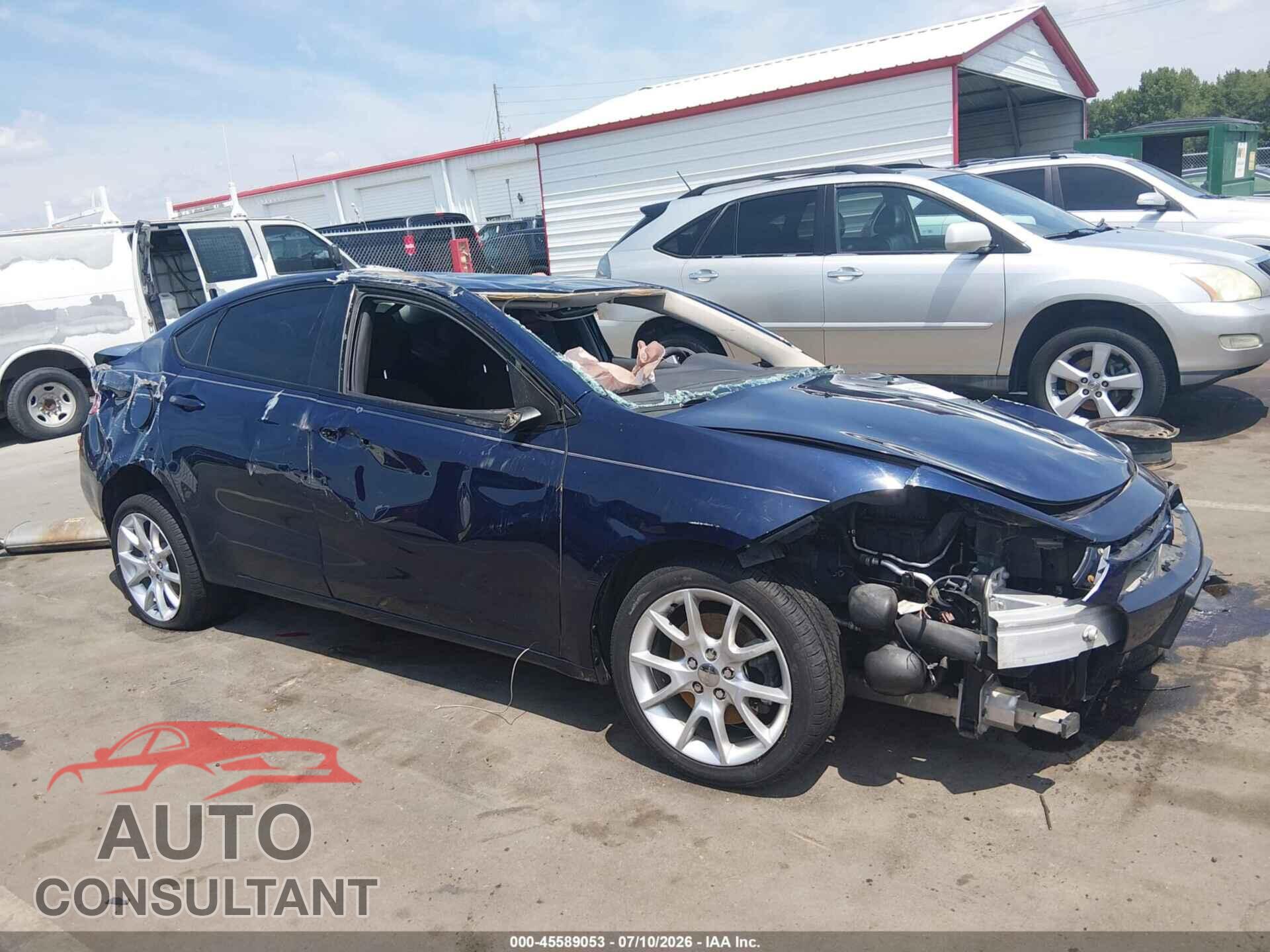 DODGE DART 2013 - 1C3CDFBA0DD157816