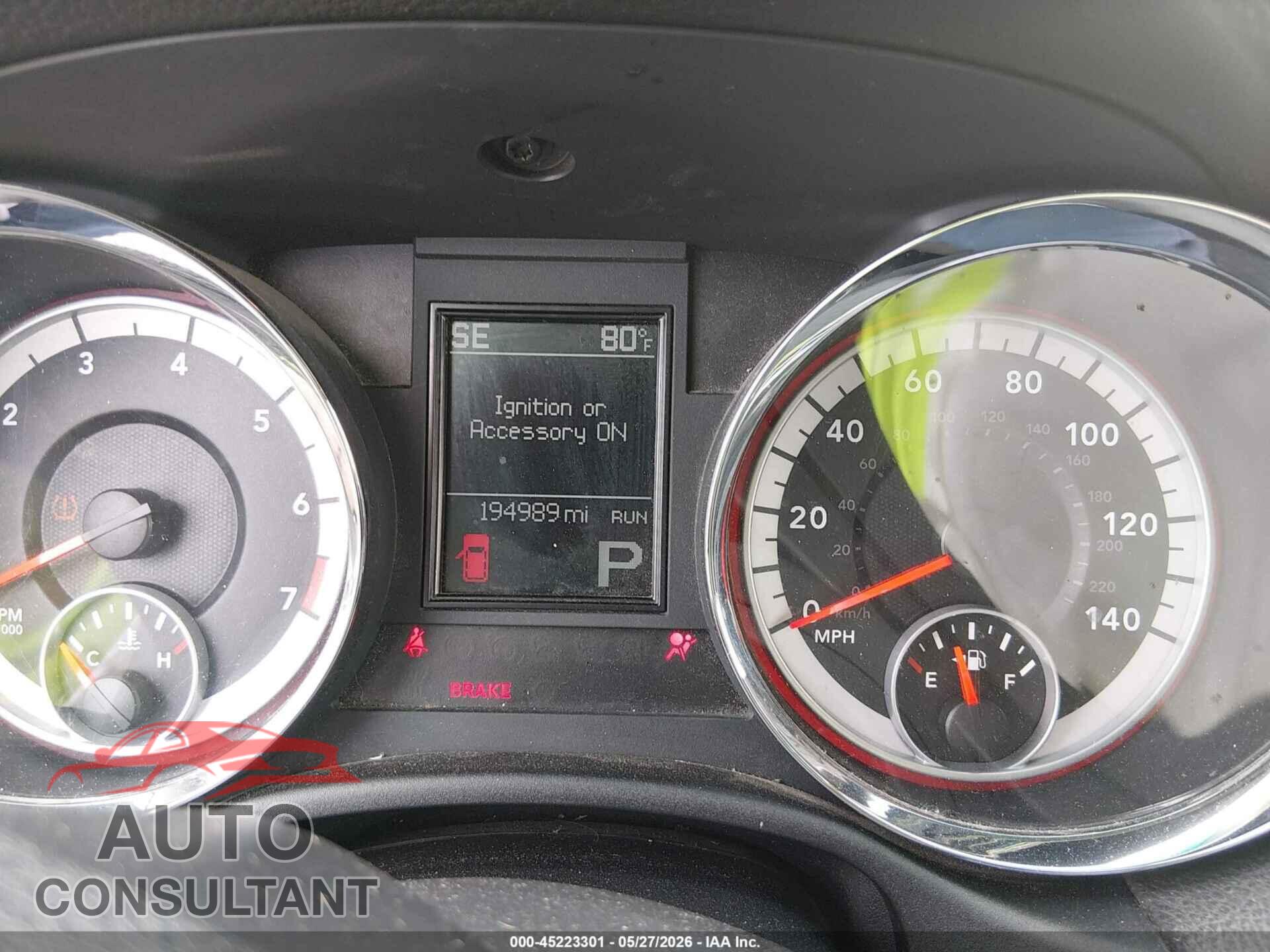 DODGE DURANGO 2011 - 1D4RD4GG0BC598455