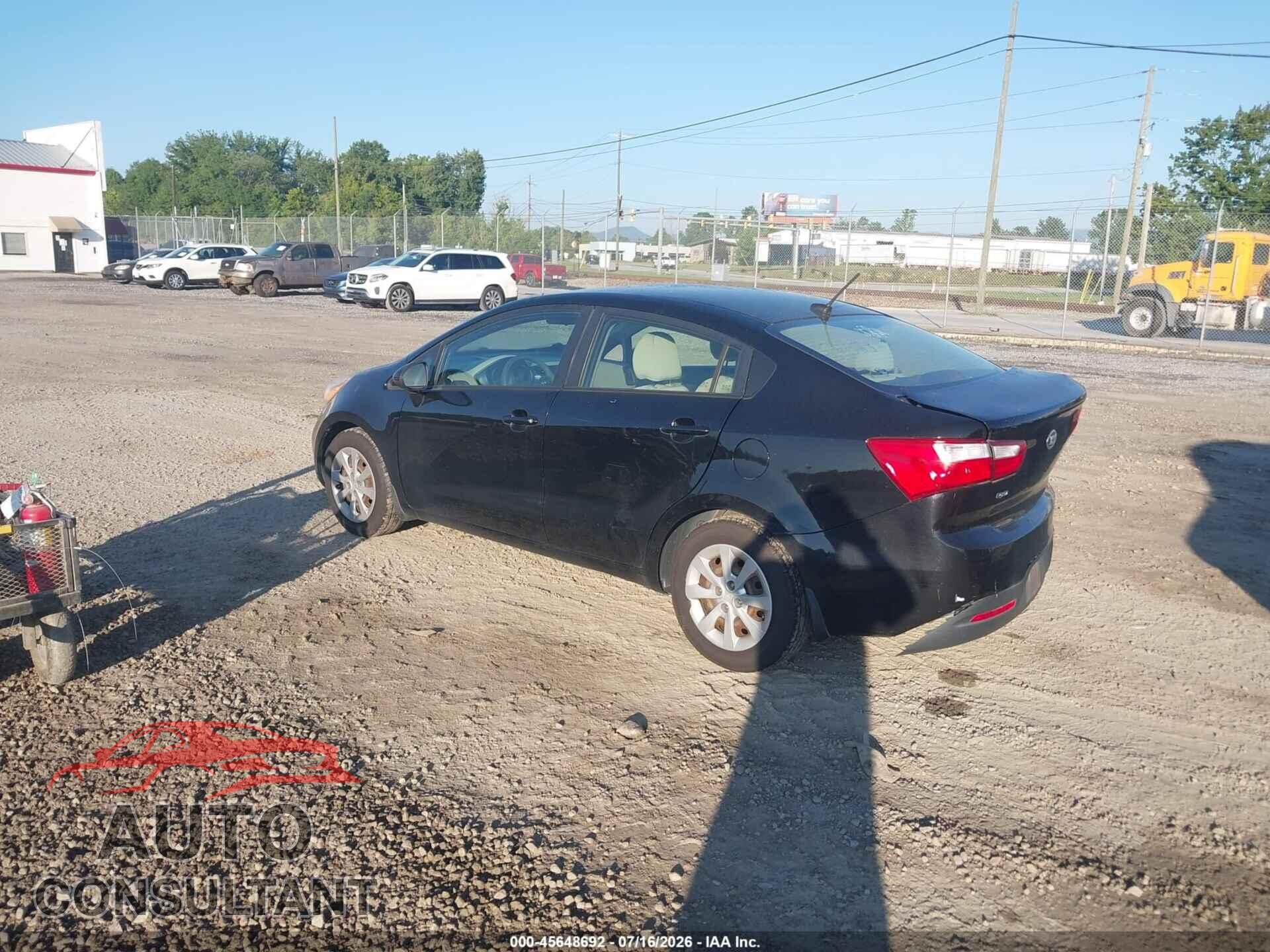 KIA RIO 2013 - KNADN4A34D6271100