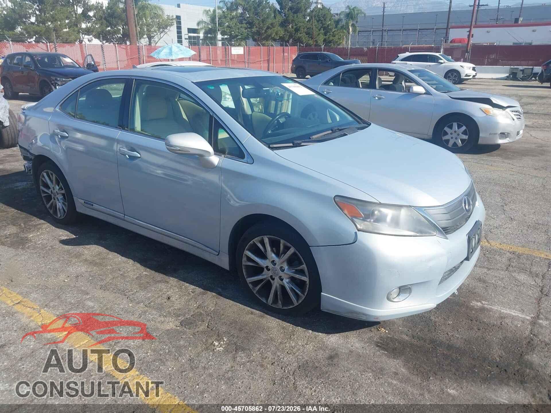 LEXUS HS 250H 2010 - JTHBB1BA5A2021378