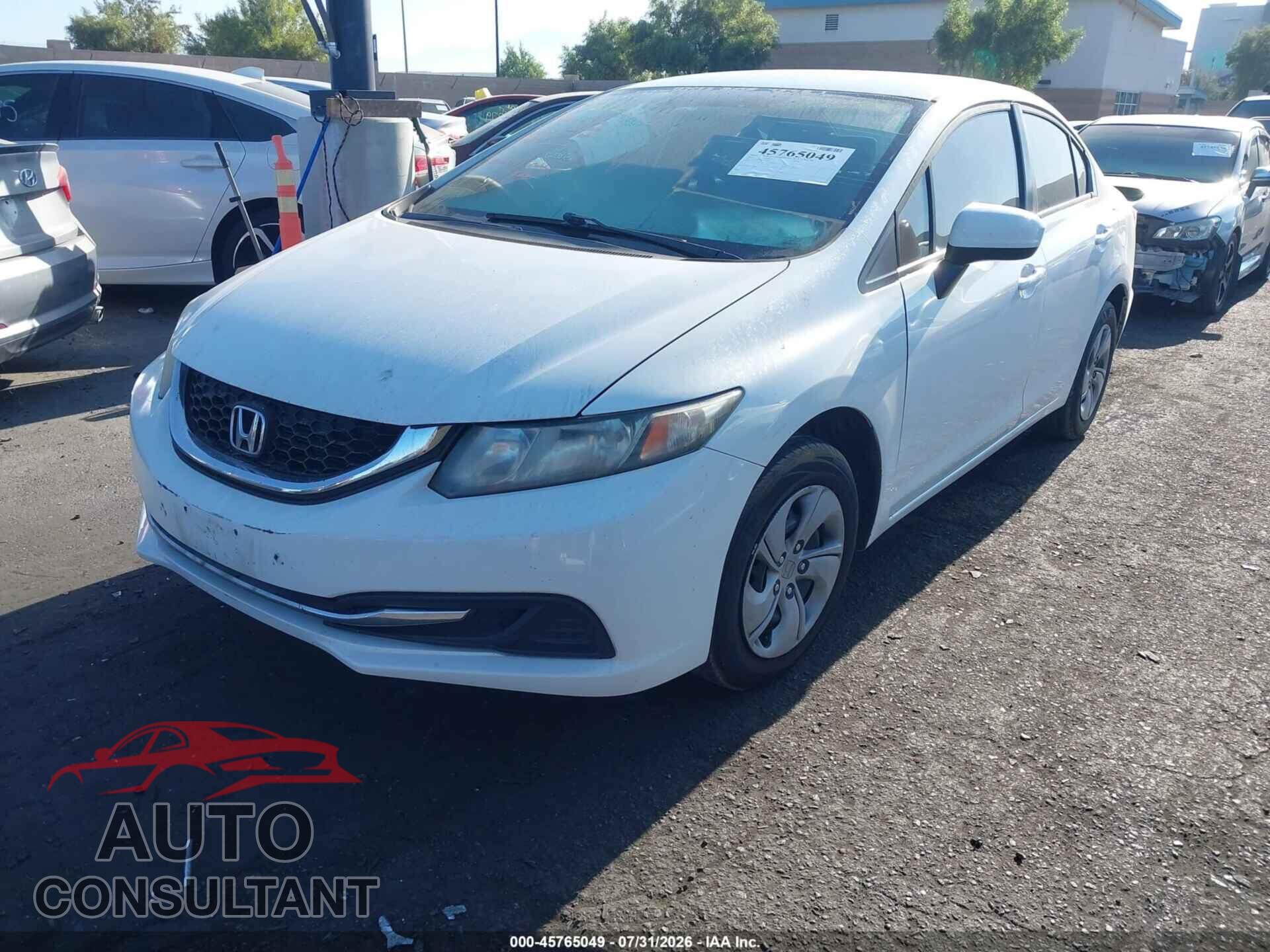 HONDA CIVIC 2014 - 19XFB2F52EE204543