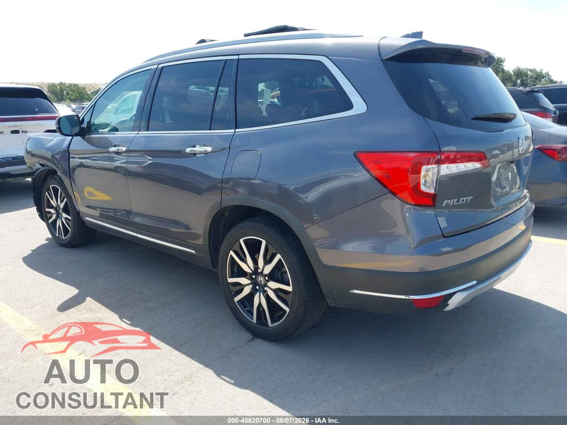 HONDA PILOT 2019 - 5FNYF5H63KB011909