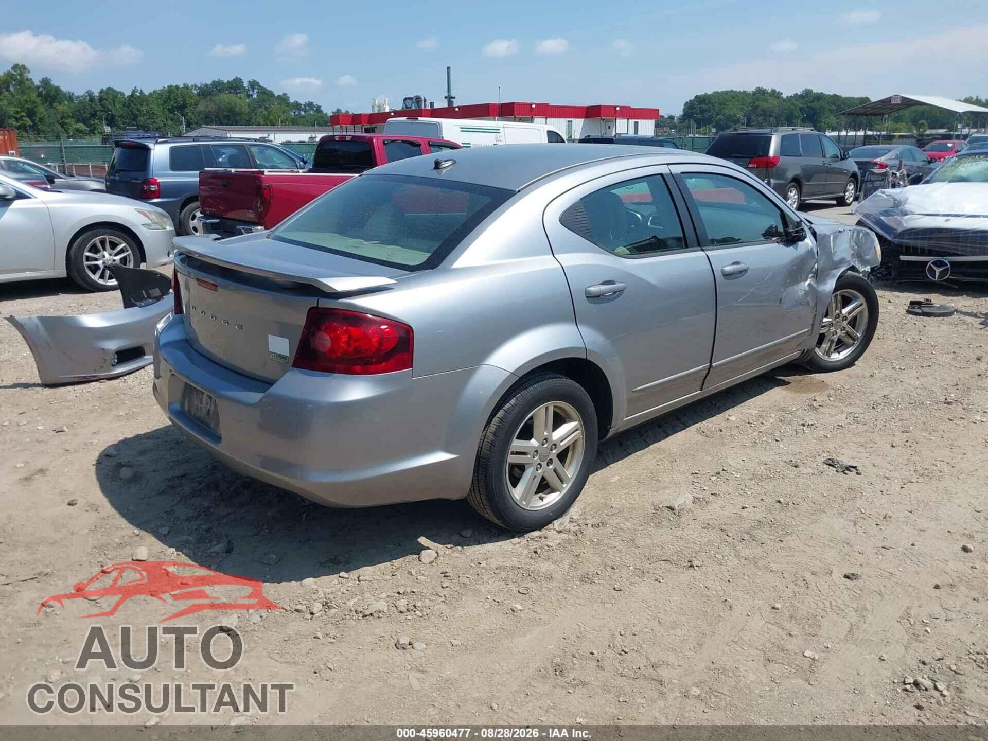 DODGE AVENGER 2013 - 1C3CDZCG3DN740962