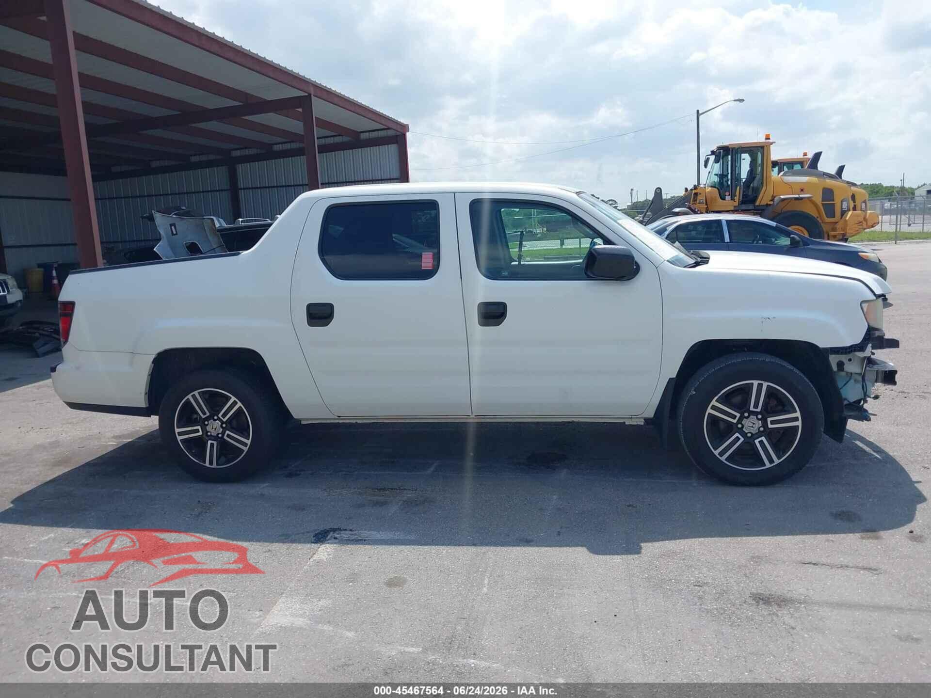 HONDA RIDGELINE 2012 - 5FPYK1F77CB453343