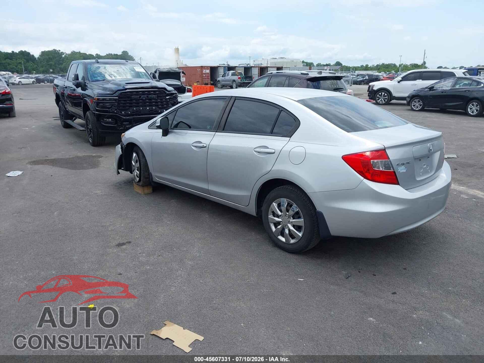 HONDA CIVIC 2012 - 19XFB2F59CE087640