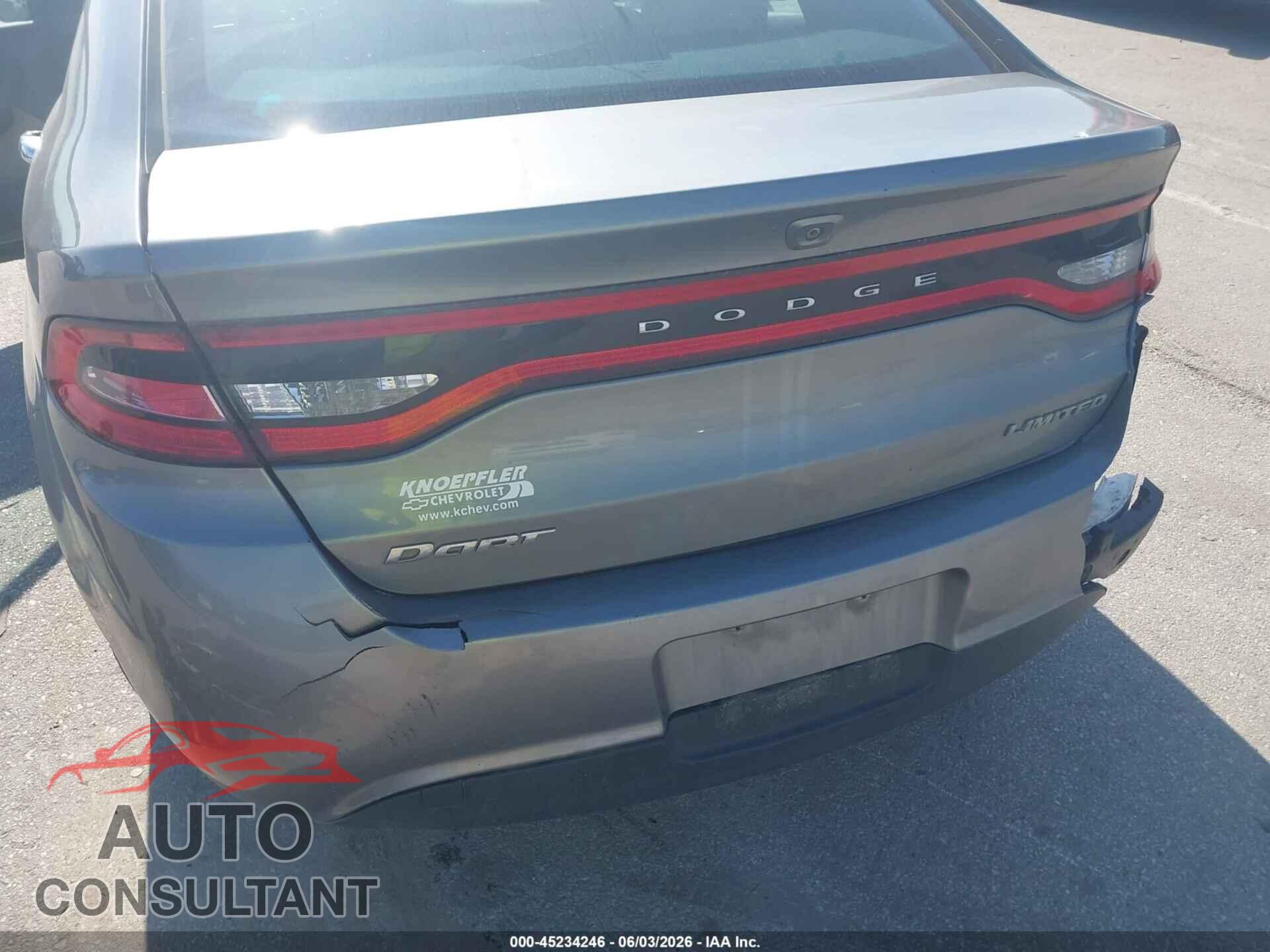 DODGE DART 2013 - 1C3CDFCA7DD131504