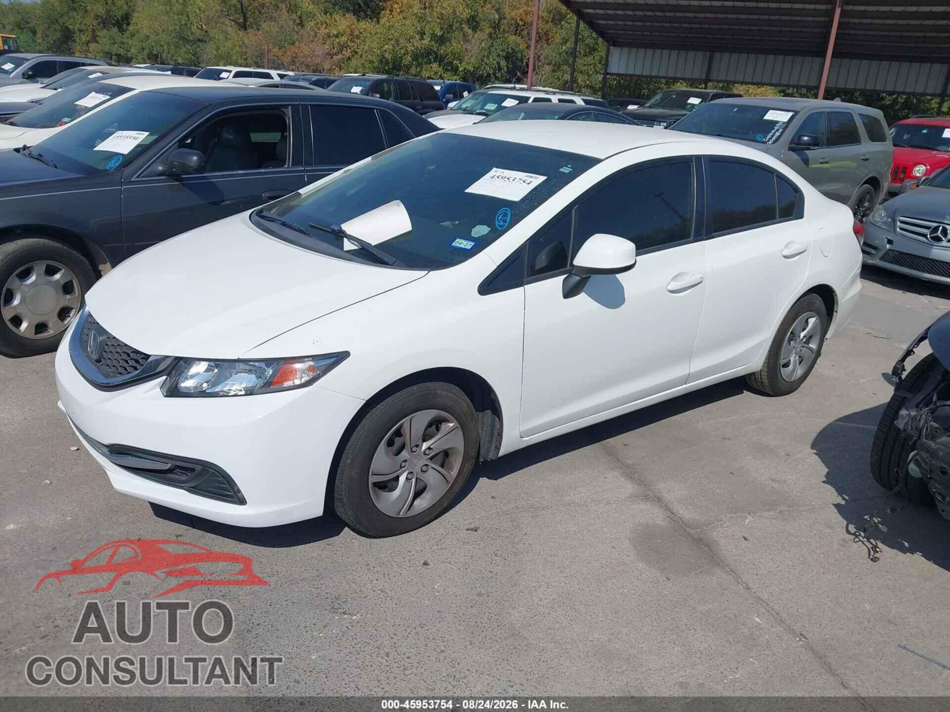 HONDA CIVIC 2013 - 19XFB2F5XDE092623