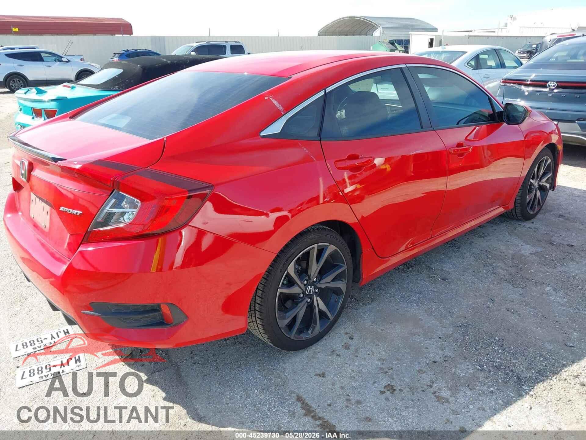 HONDA CIVIC 2019 - 2HGFC2F8XKH552017
