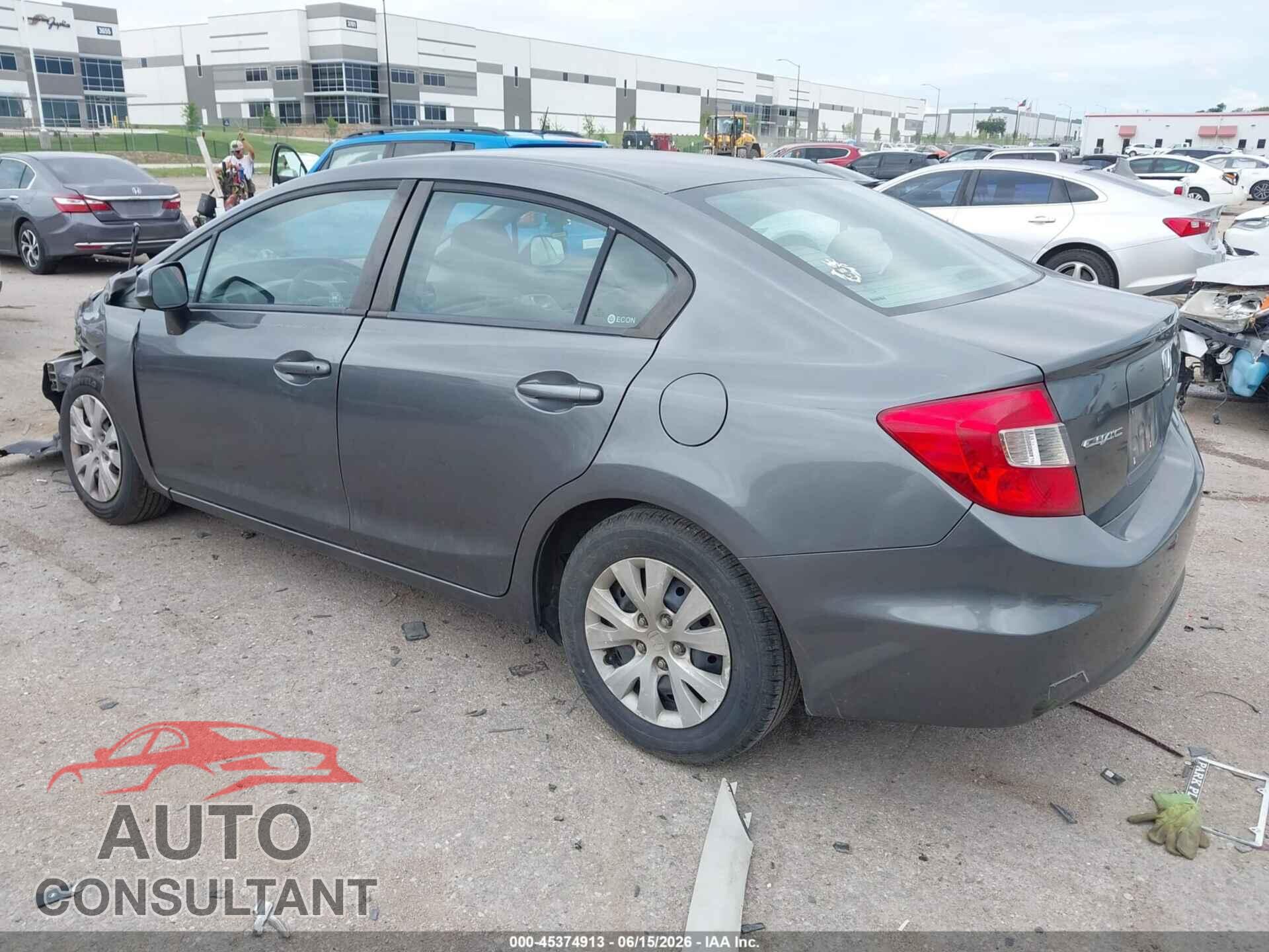 HONDA CIVIC 2012 - 19XFB2F53CE076133