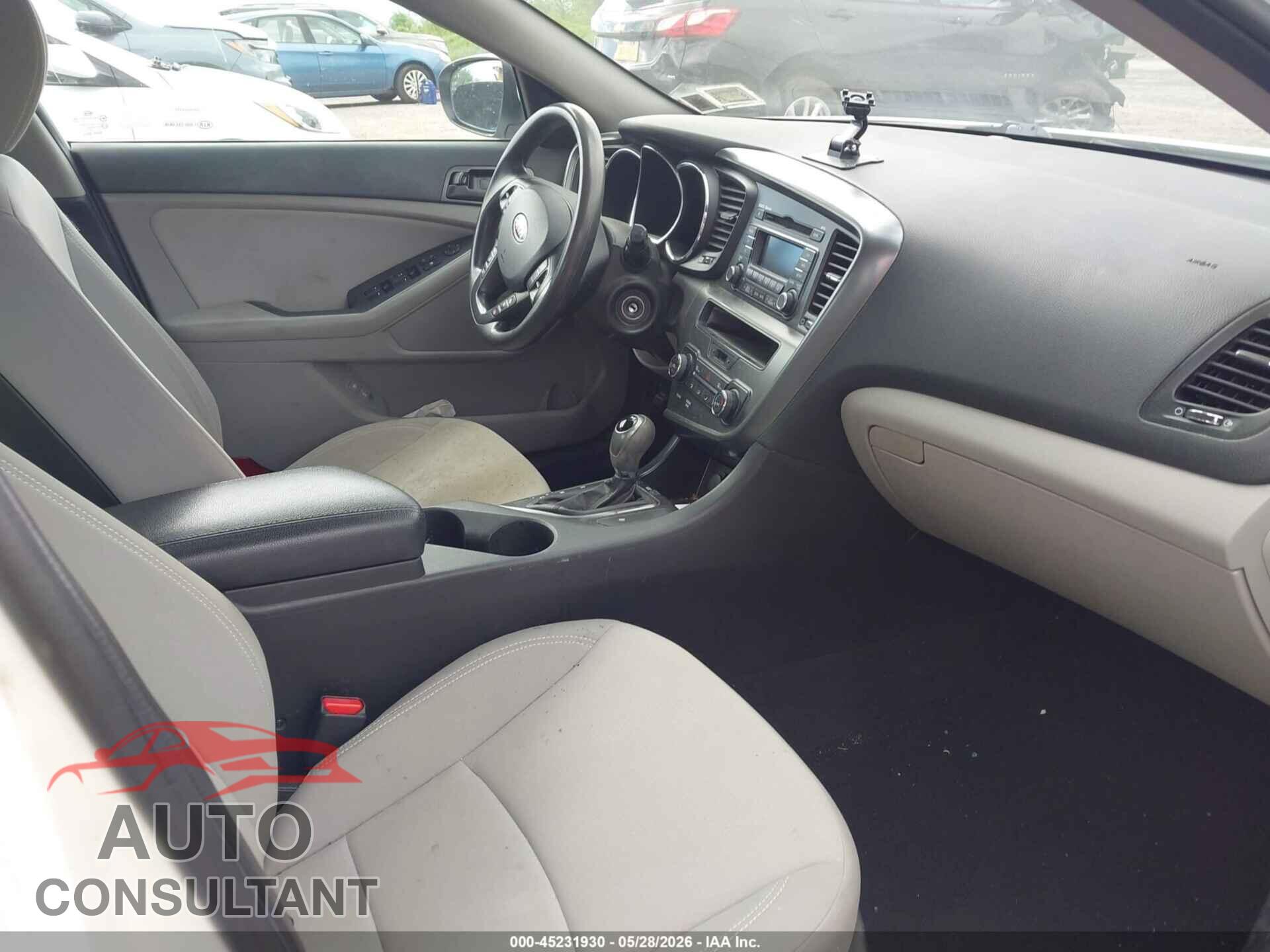 KIA OPTIMA 2012 - KNAGM4A72C5298108