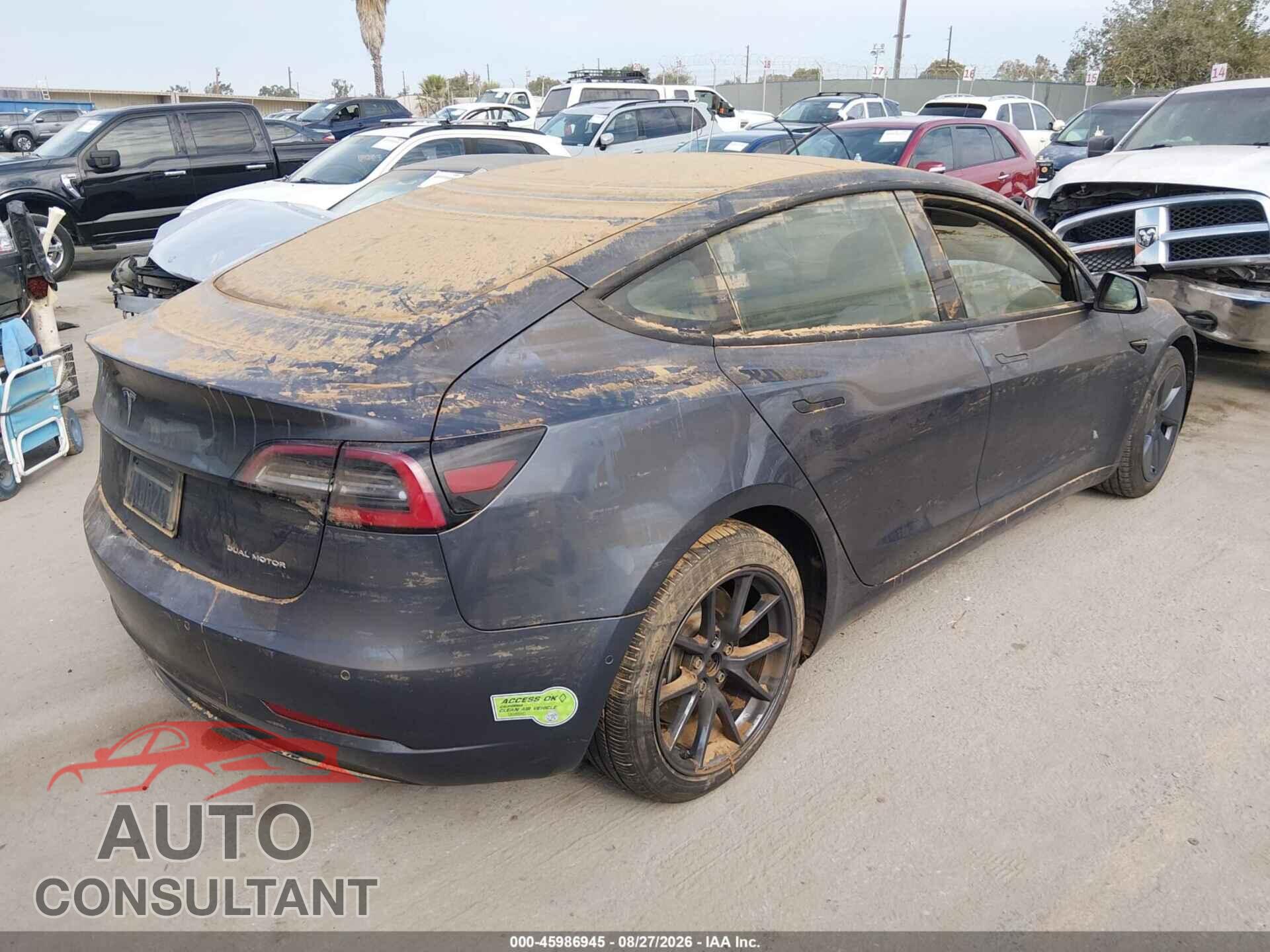 TESLA MODEL 3 2022 - 5YJ3E1EBXNF178179