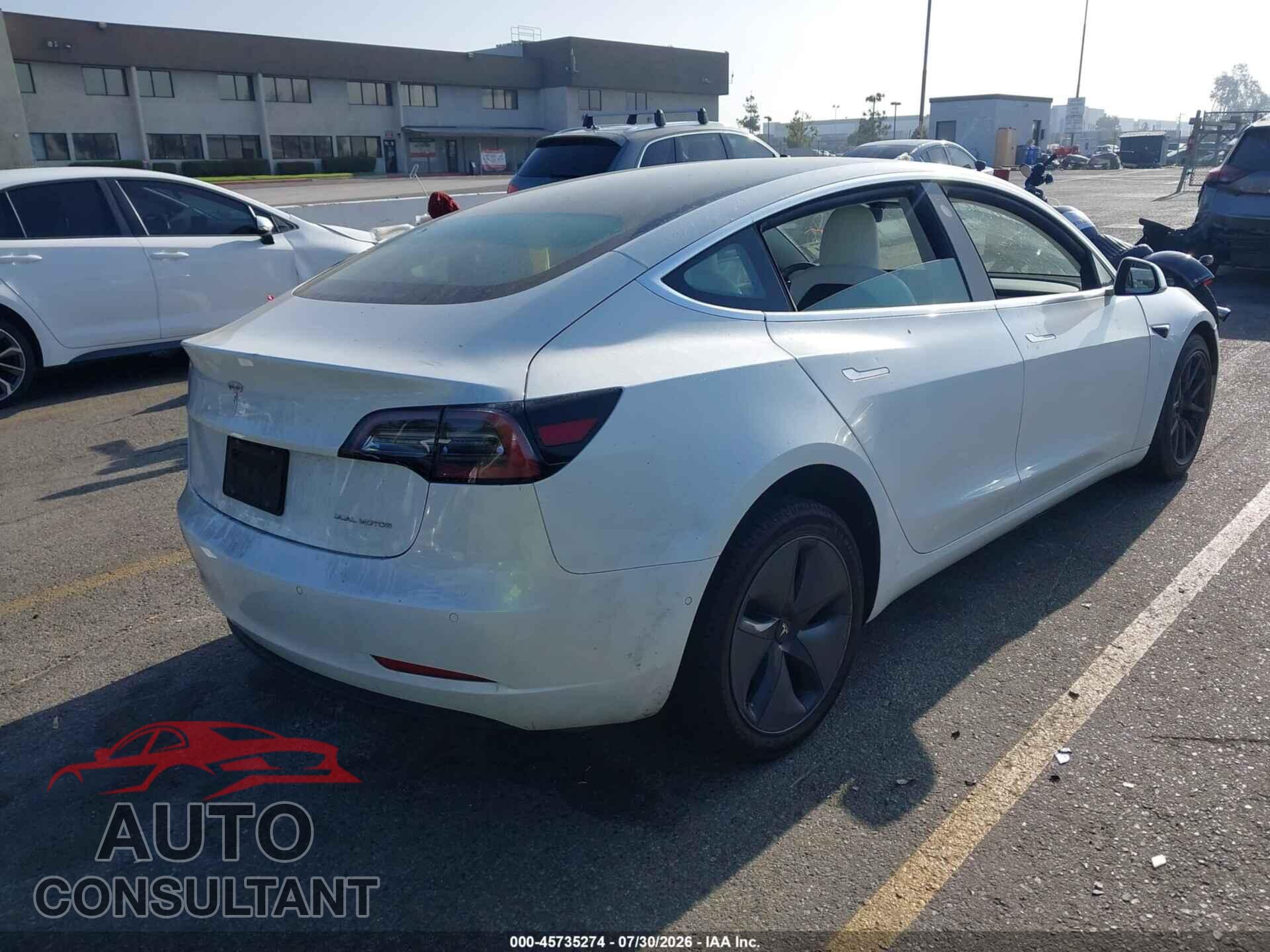 TESLA MODEL 3 2020 - 5YJ3E1EB9LF606885