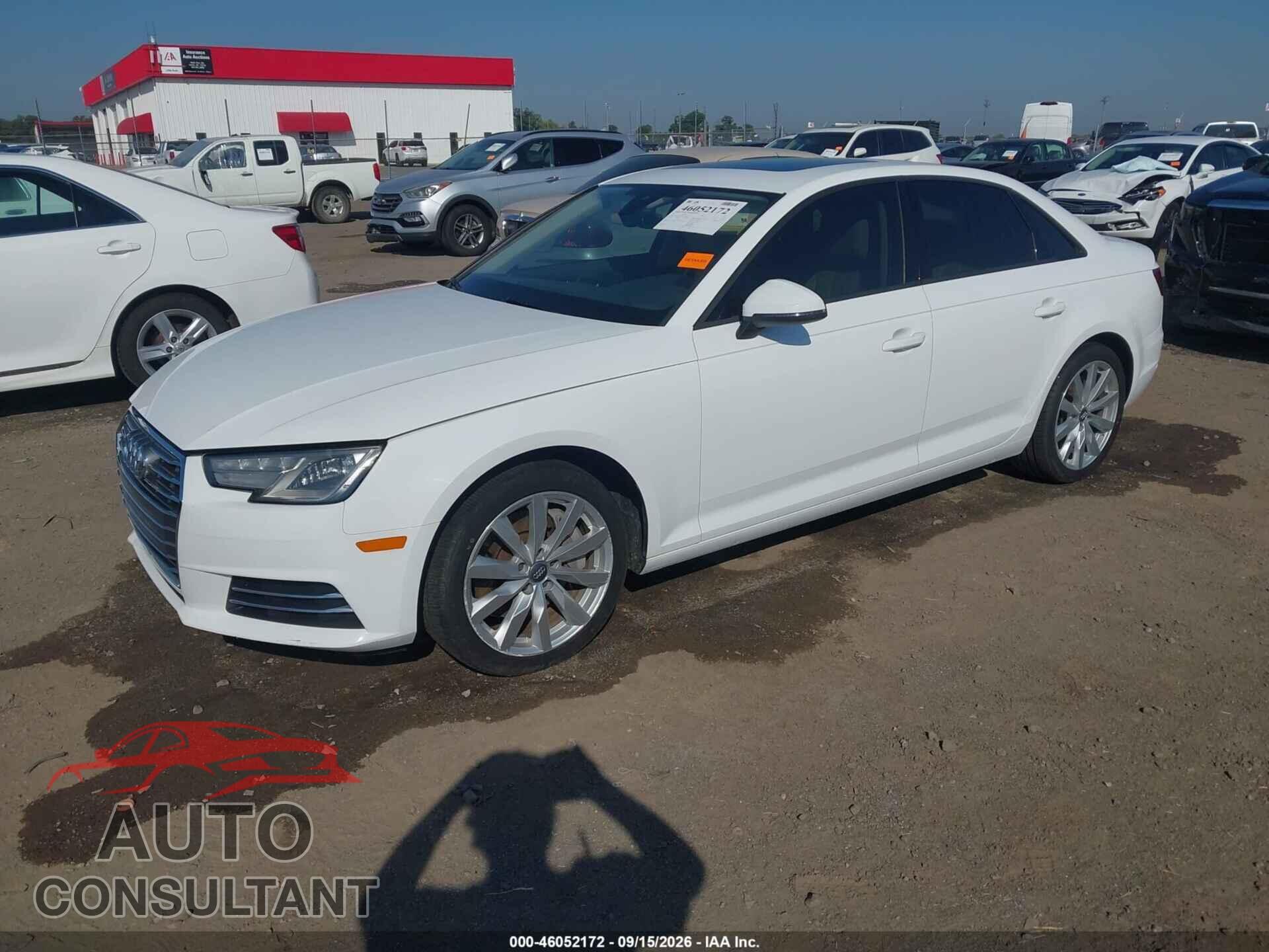 AUDI A4 2017 - WAUANAF43HN037464