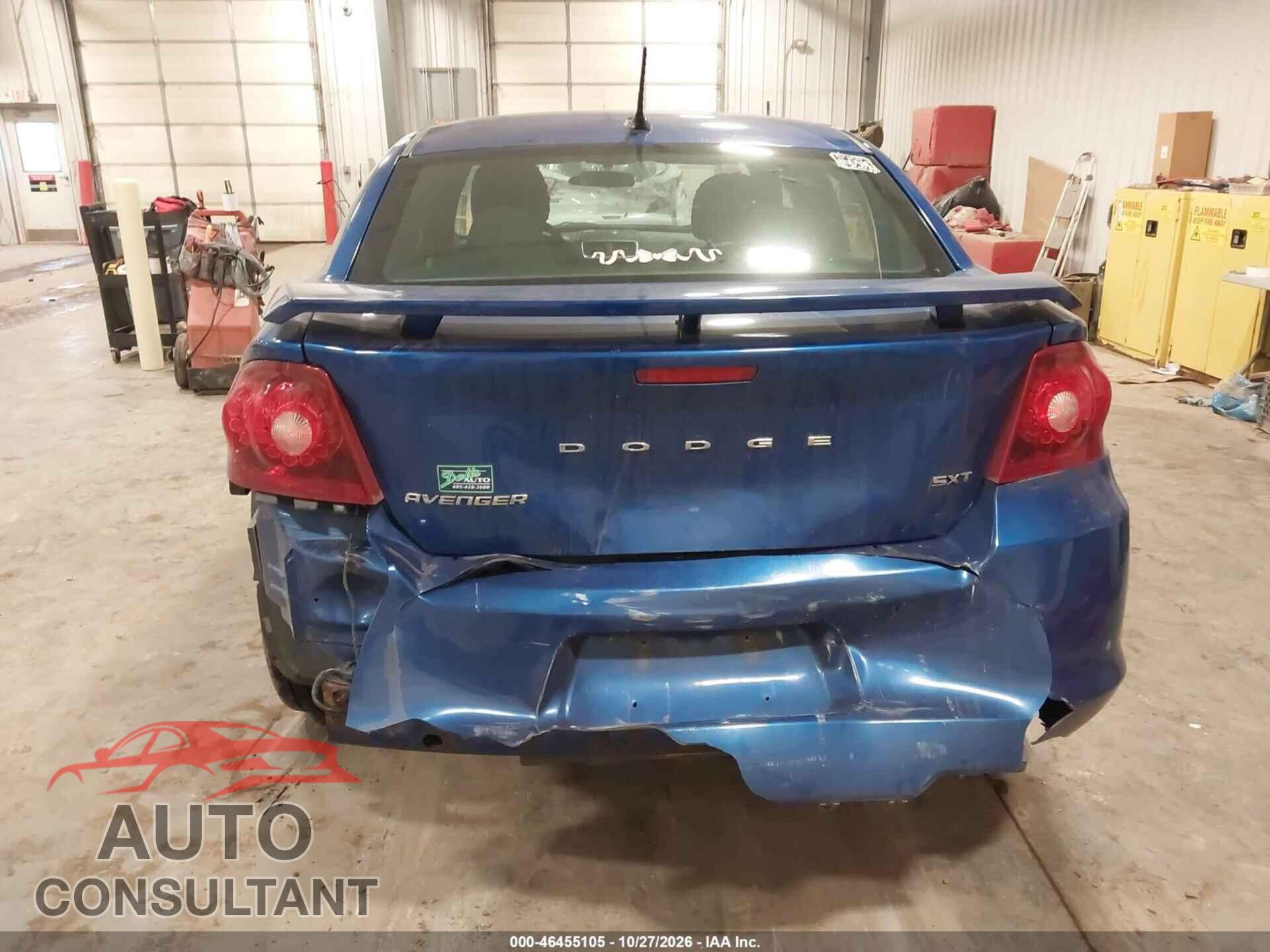 DODGE AVENGER 2012 - 1C3CDZCB4CN312871