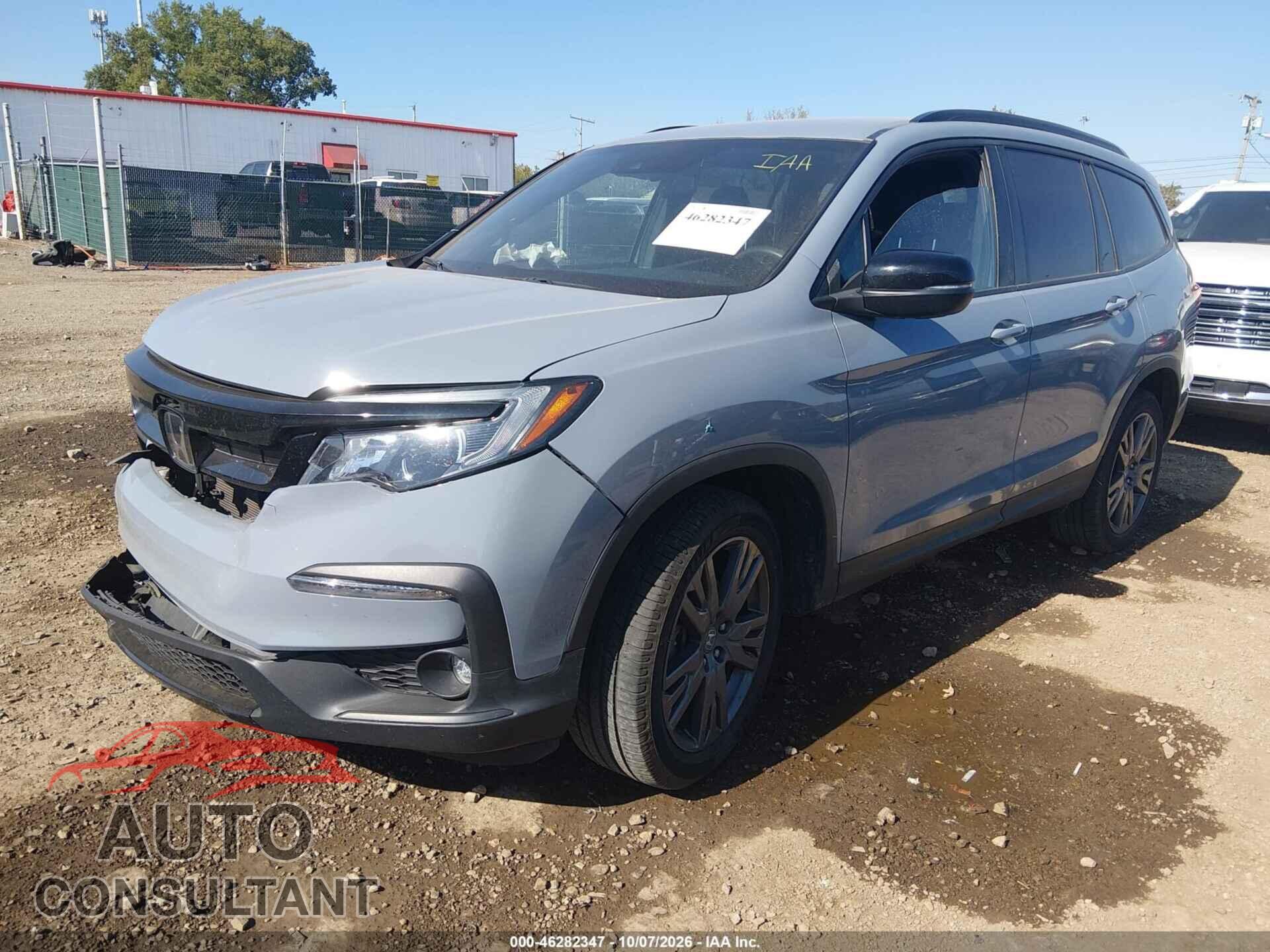 HONDA PILOT 2022 - 5FNYF6H34NB095271