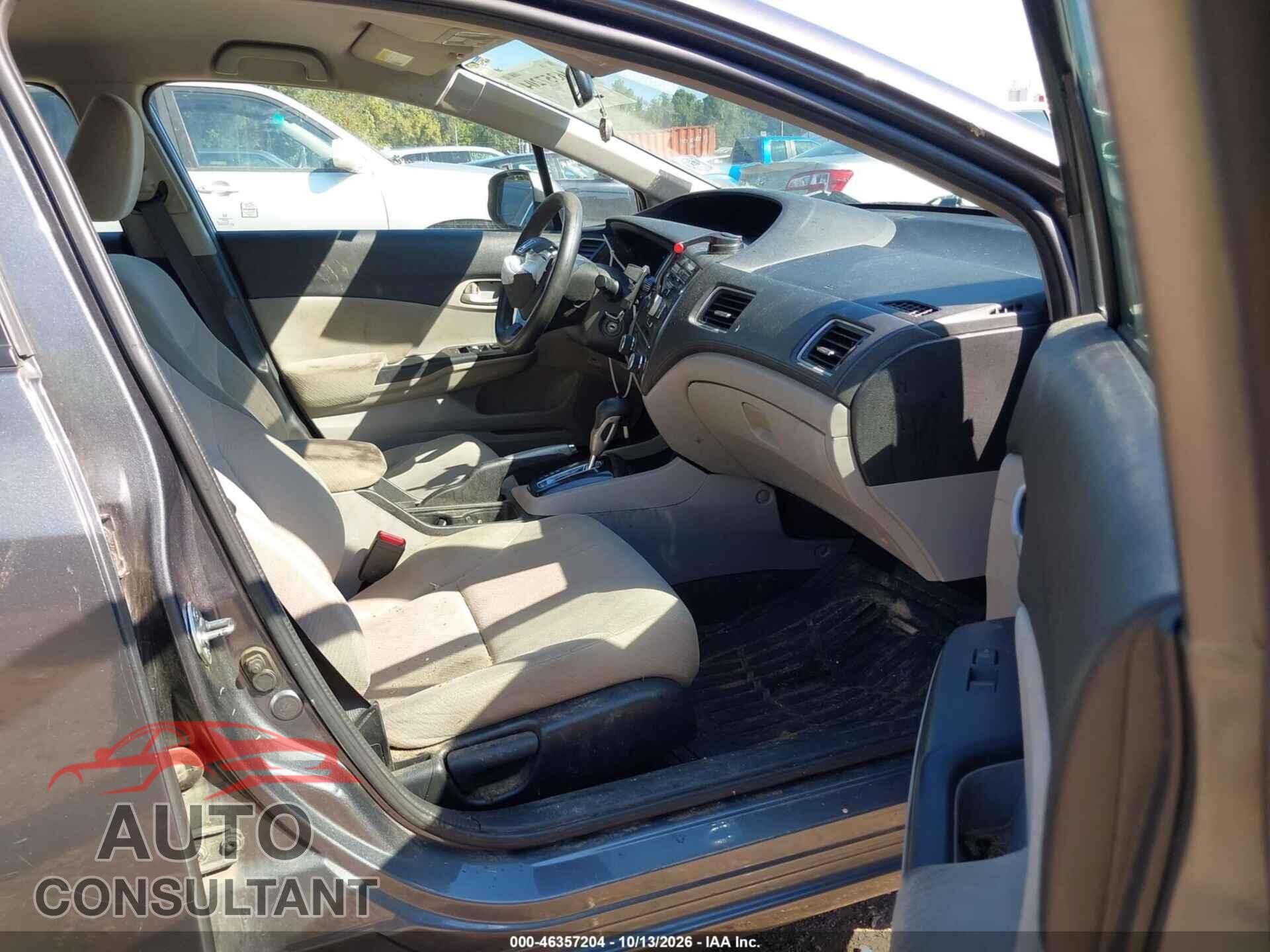 HONDA CIVIC 2013 - 19XFB2F56DE217830